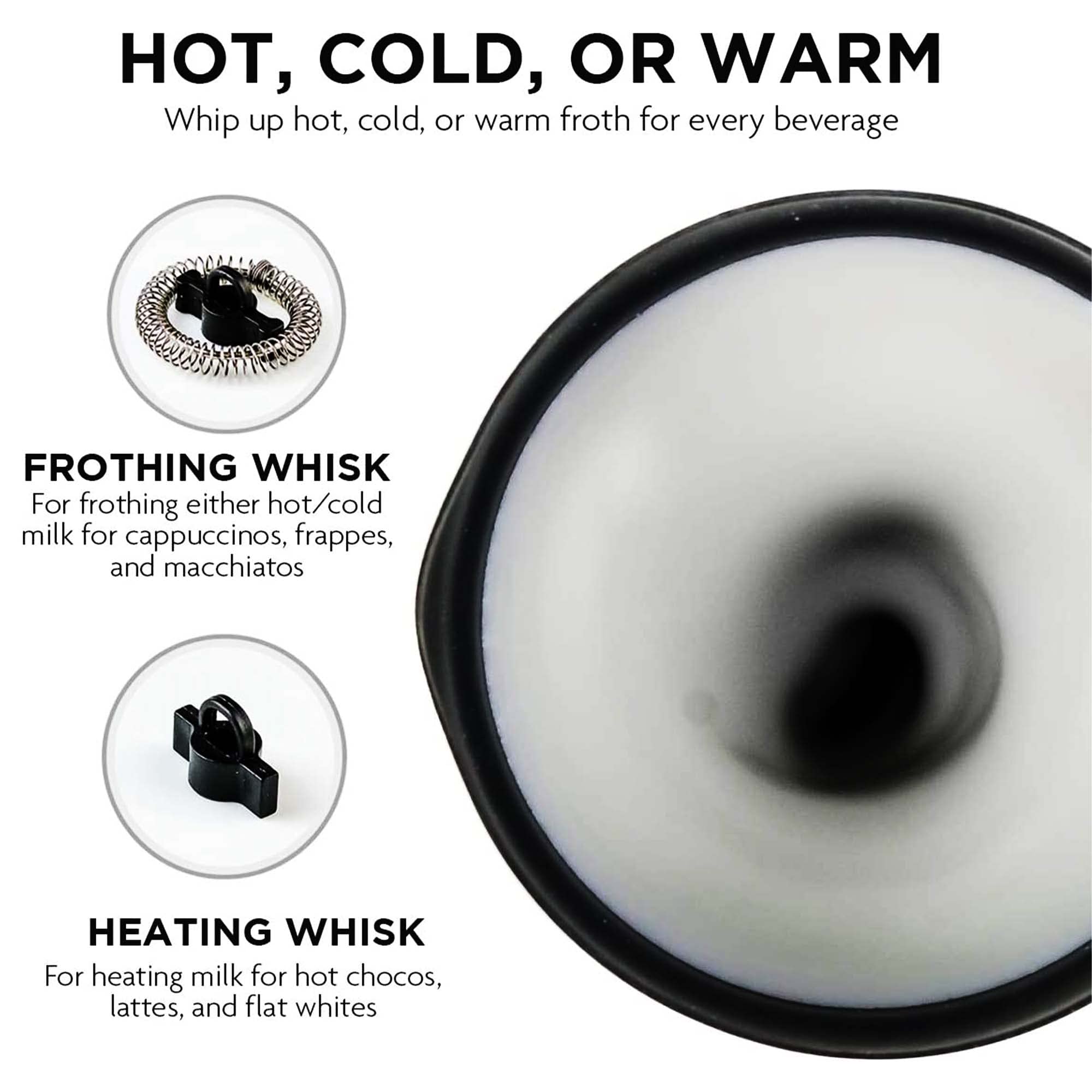 Ovente Electric Double Wall Insulated Milk Frother & Steamer - 5oz & 10oz Capacity, Non-Stick, Hot & Cold - Perfect for Latte, Cappuccino, Espresso & Hot Chocolate - Chrome FR4810CH | Ideal for Home, Office & Coffee Shops