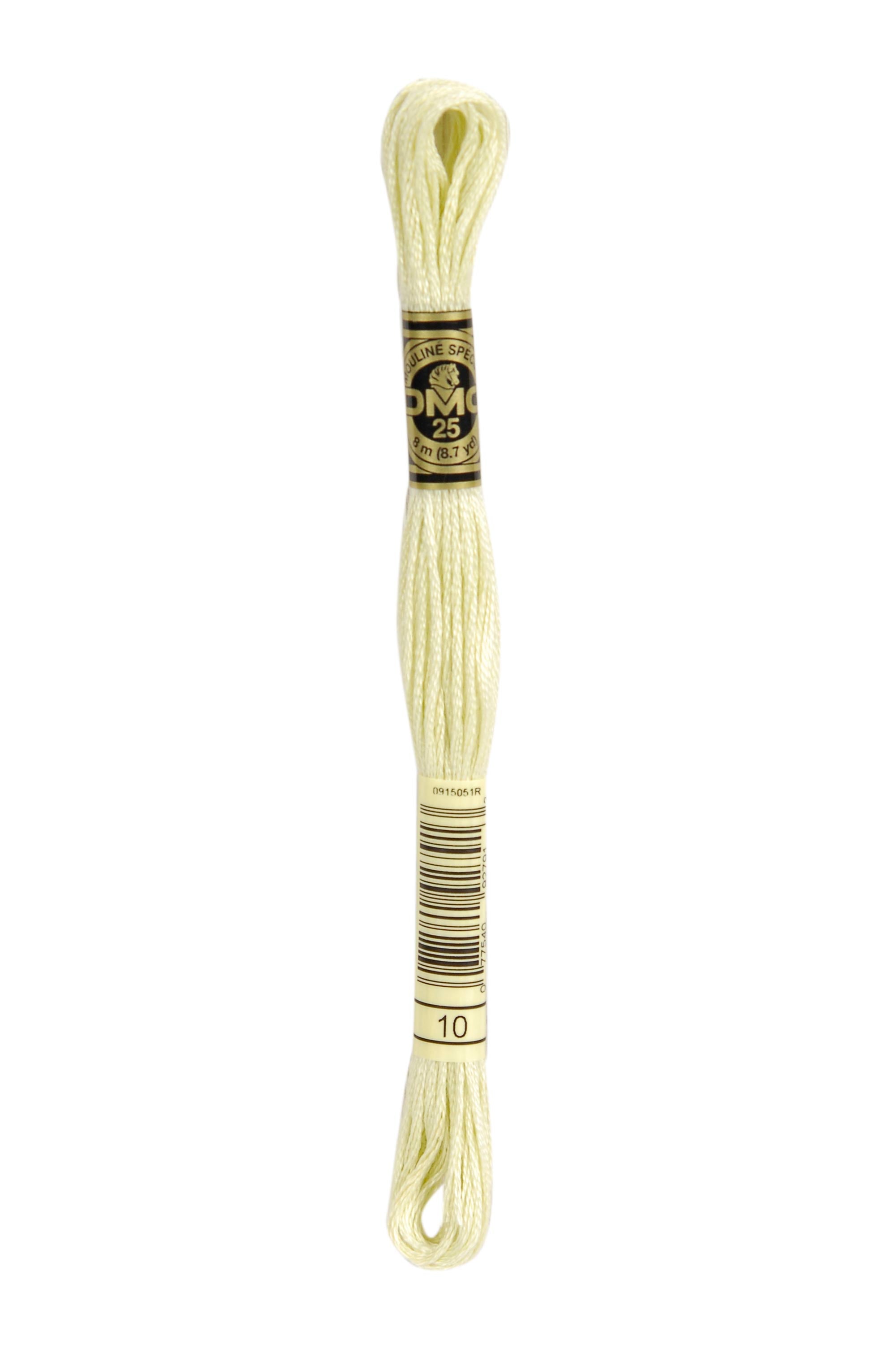 DMC 10 Cotton Embroidery Floss - 100% Mercerized Cotton Thread for Cross Stitch, Needlework & Hand Embroidery - Perfect for DIY Crafts, Scrapbooking & Home Decor Projects