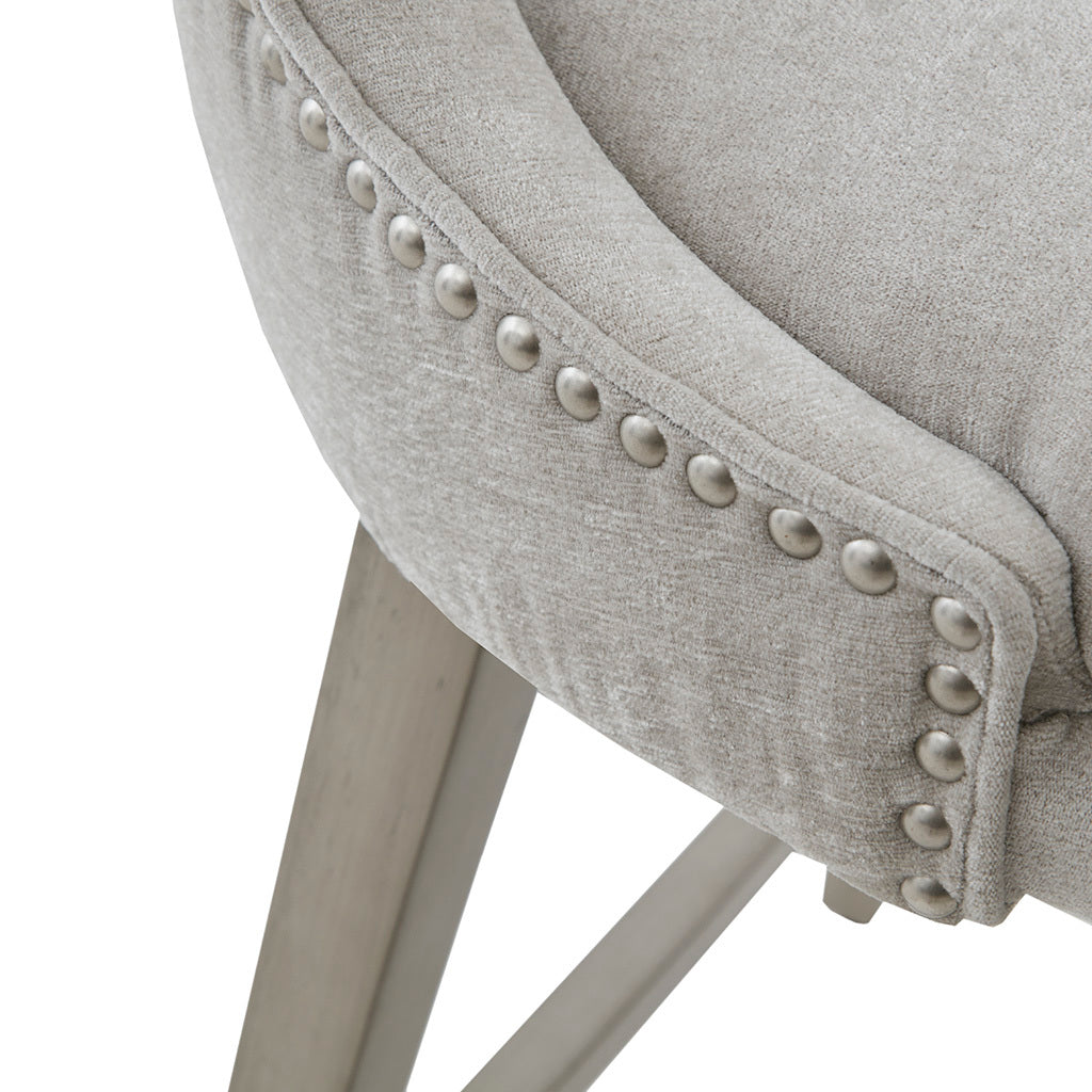 DTY Indoor Living Swivel Counter Stool - Adjustable Height Bar Stool with Padded Seat for Kitchen Island, Breakfast Nook & Home Bar - Comfortable Modern Dining Chair for Small Spaces