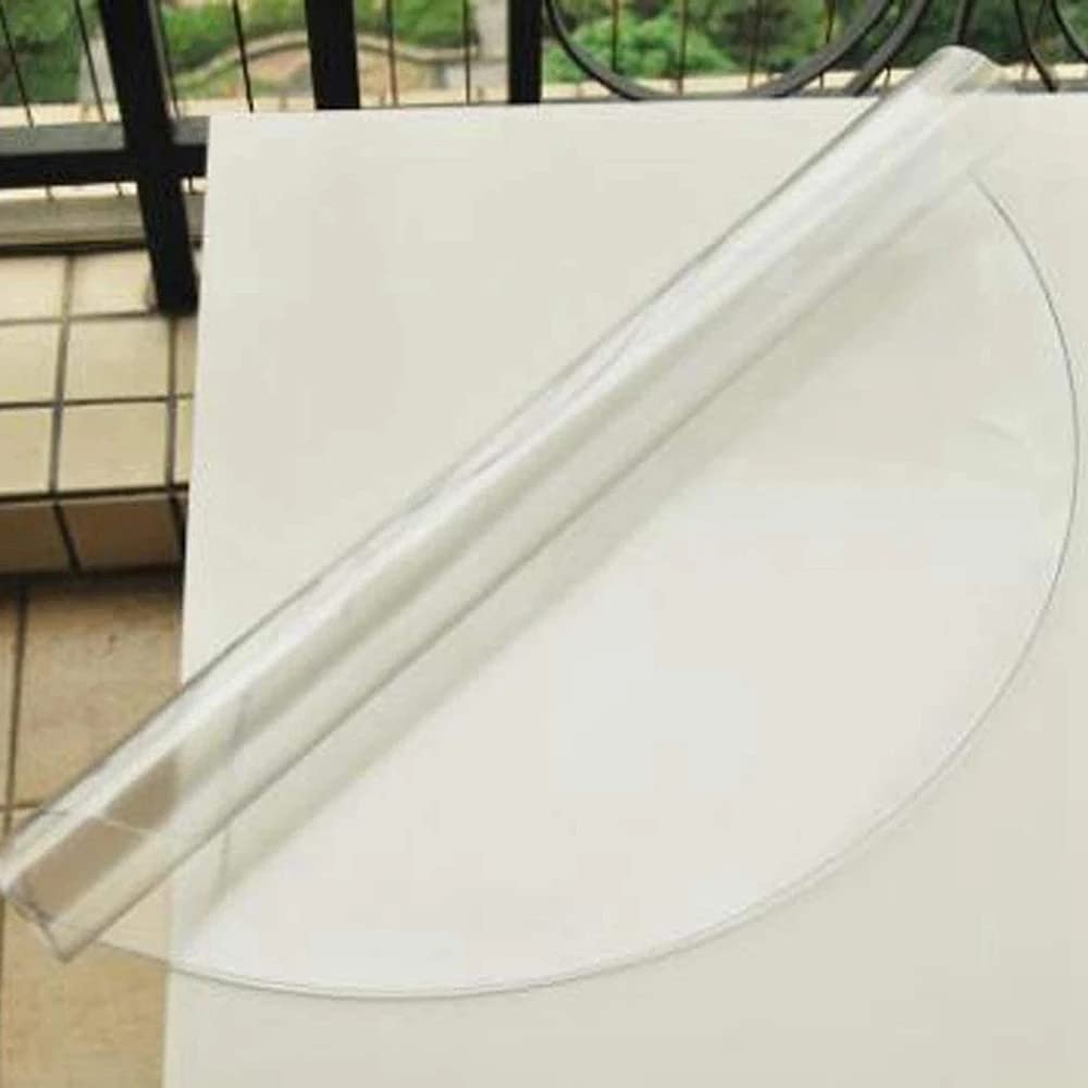 1.0mm Thick Clear Round Table Cover Protector - Odorless, Durable Dining Table Pad for Home, Party, and Outdoor Use