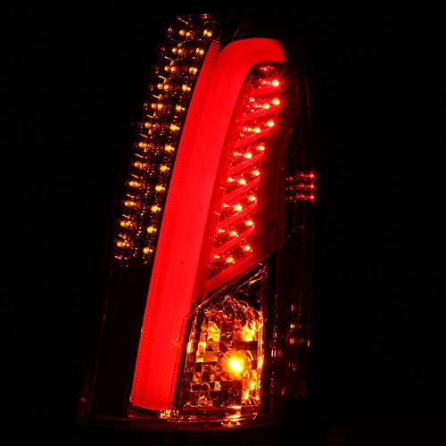 Smoke Lens LED Tail Lights for Cadillac CTS 2003-2007 - Tinted Rear Brake Lamps Pair - Upgrade Your Car's Style & Night Visibility (Perfect for Night Driving & Custom Car Mods)