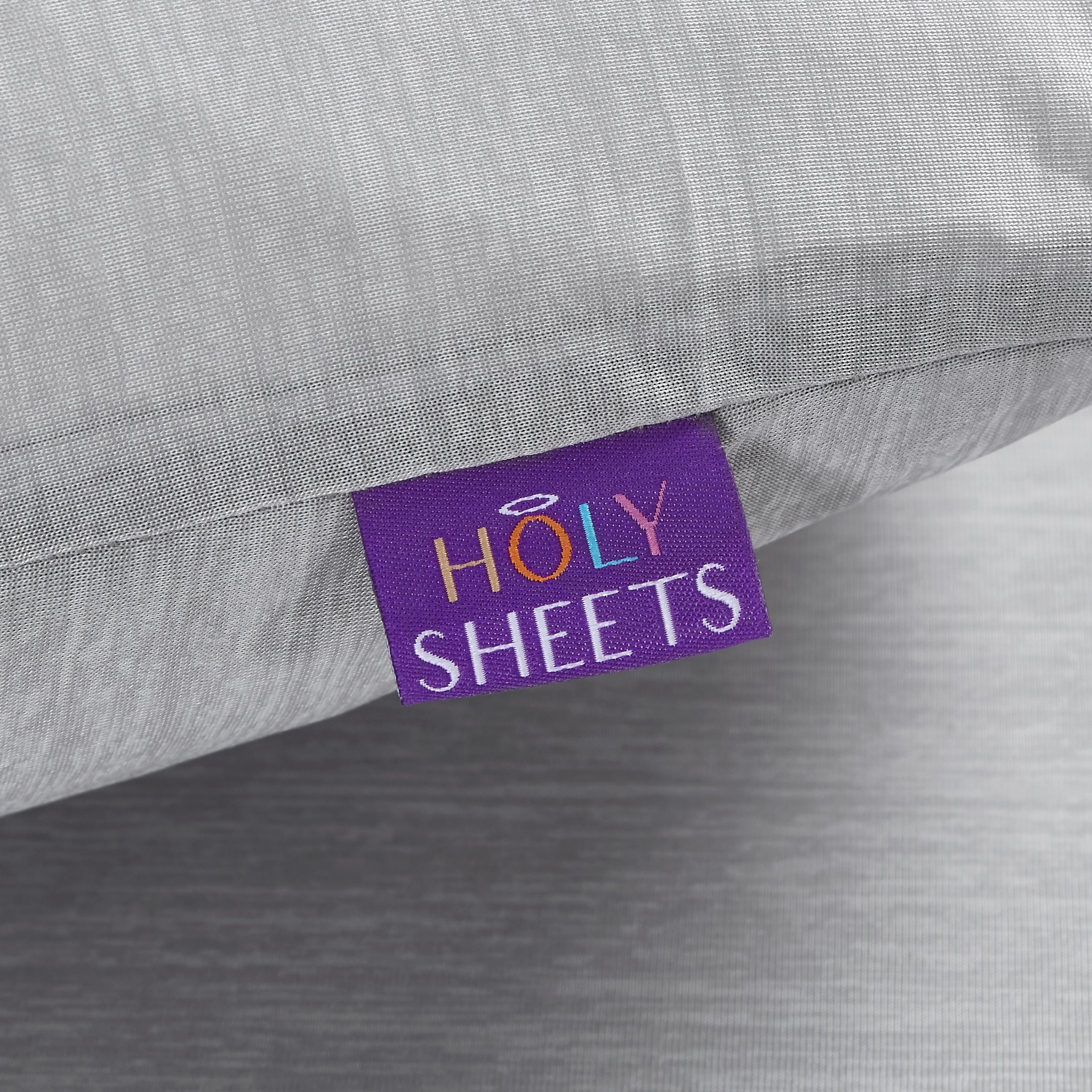 Holy Sheets™ Chalky Pillow Case - Soft & Breathable Pillow Cover for Bedroom, Hotel, or Travel - White & Light Grey Options