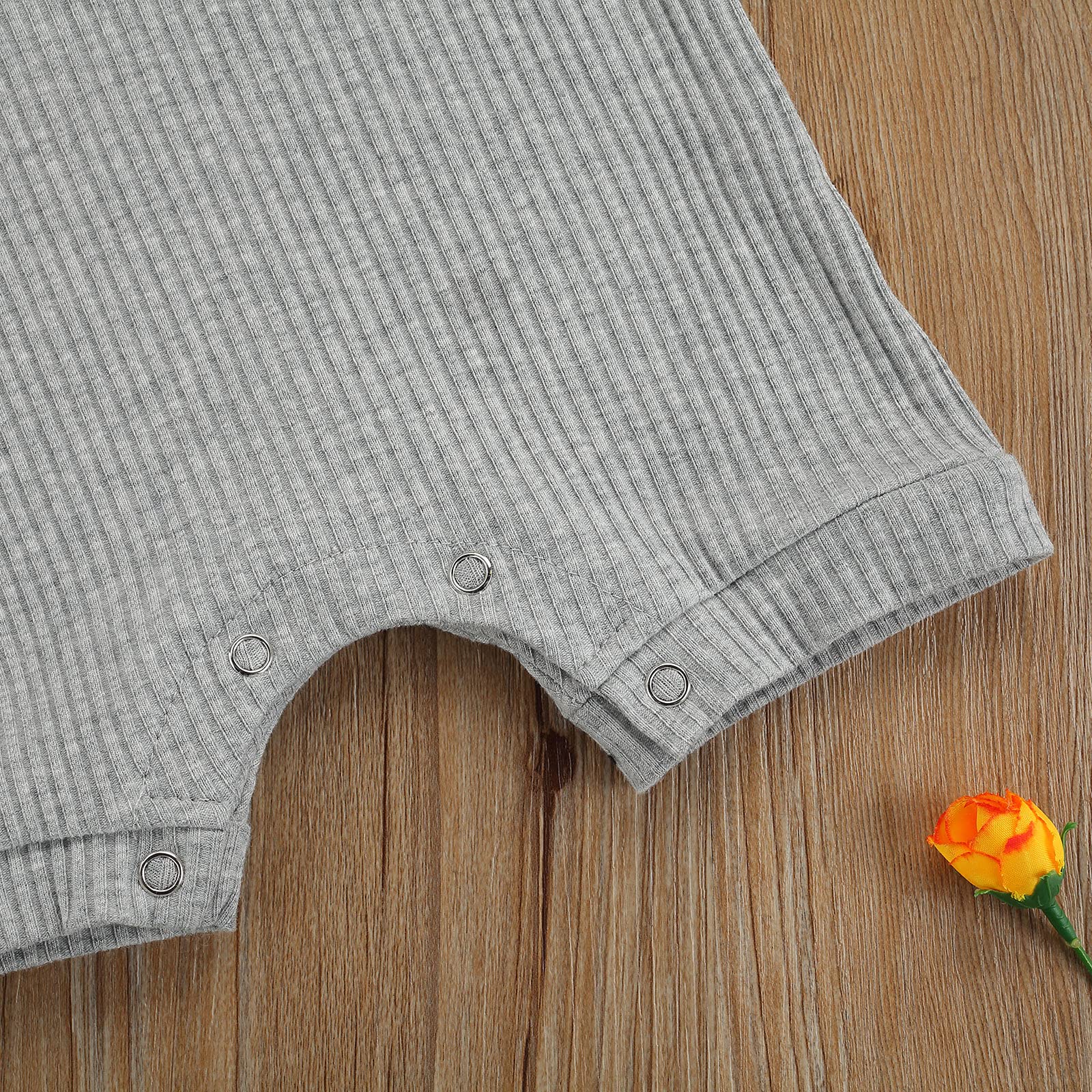 Baby Rainbow Suspenders Jumpsuit - Unisex Romper Outfit for Newborns & Infants (3-6 Months, Grey) | Perfect for Photo Shoots, Playdates & Special Occasions