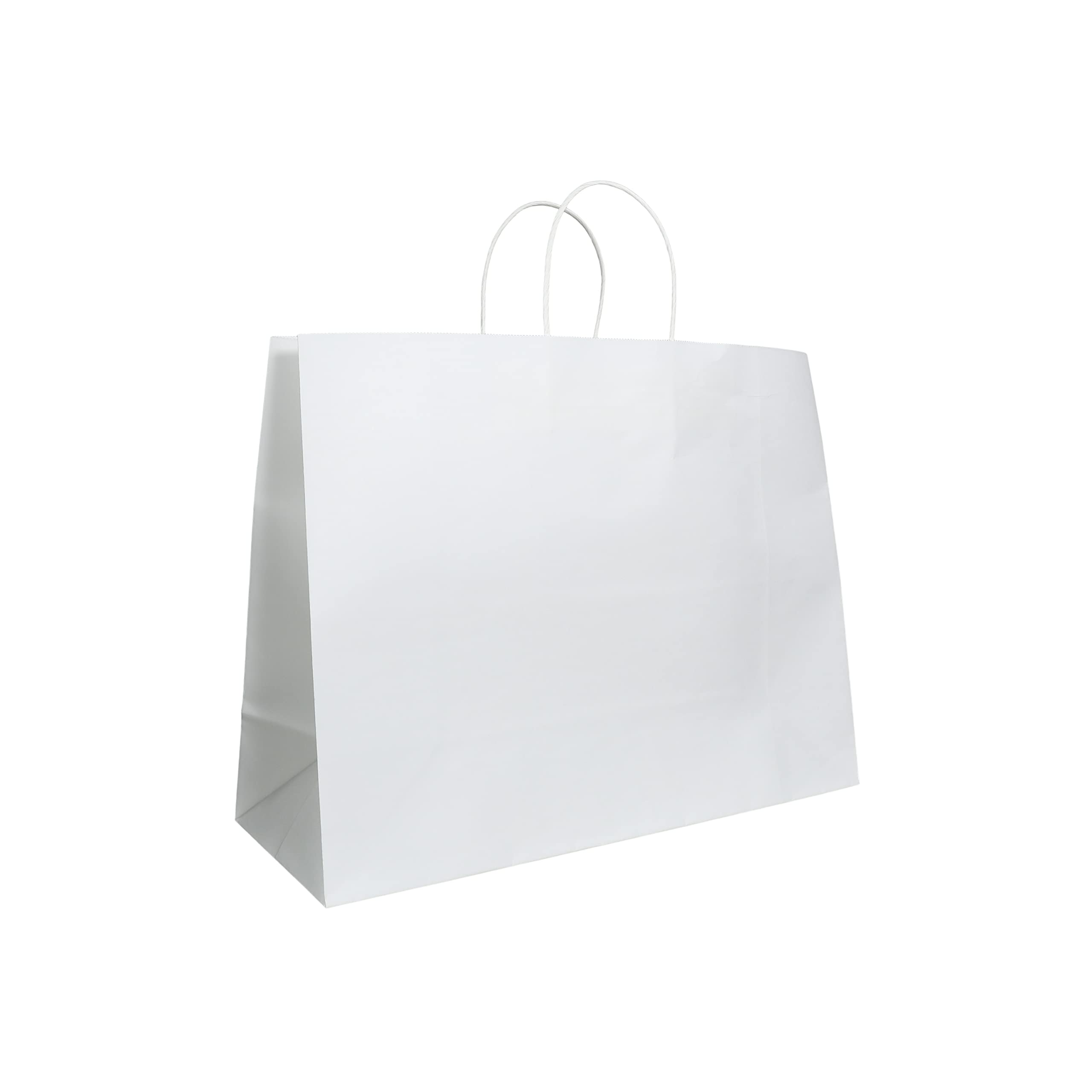 Premium White Kraft Paper Tote Bags 16