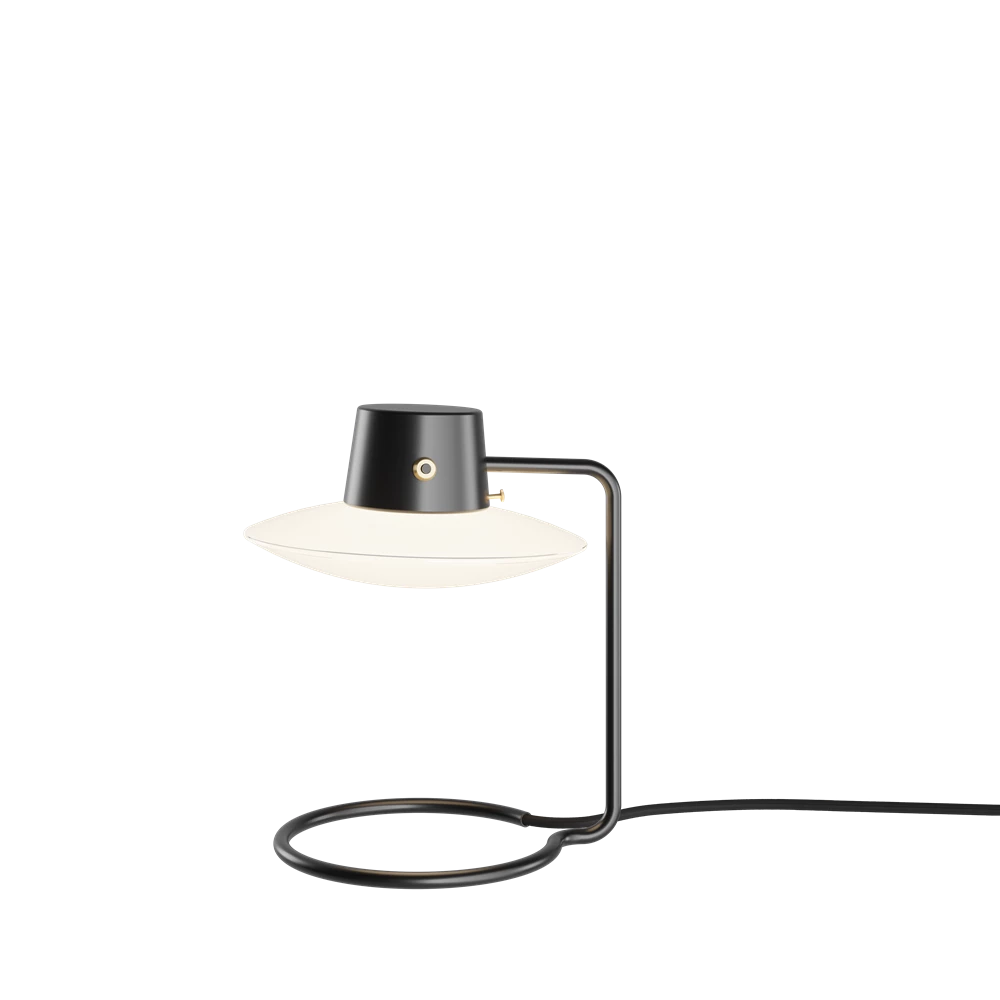 AJ OXFORD Table Lamp - Vintage Industrial Style Desk Lamp with Adjustable Arm & Edison Bulb - Perfect for Home Office, Study, or Bedroom Lighting