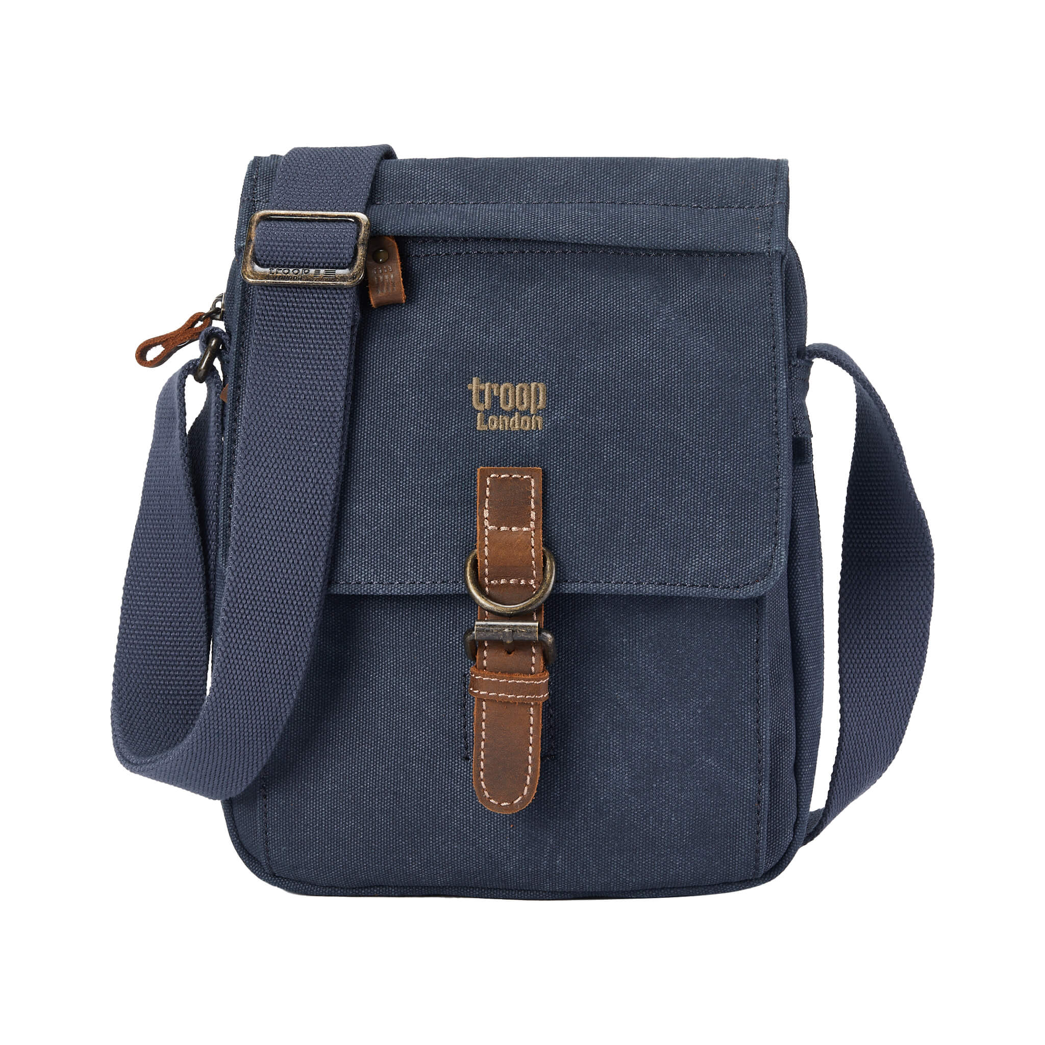 TRP0211 Troop London Classic Canvas Crossbody Bag for Men & Women - Stylish & Durable Everyday Shoulder Bag for Work, Travel & Casual Outings