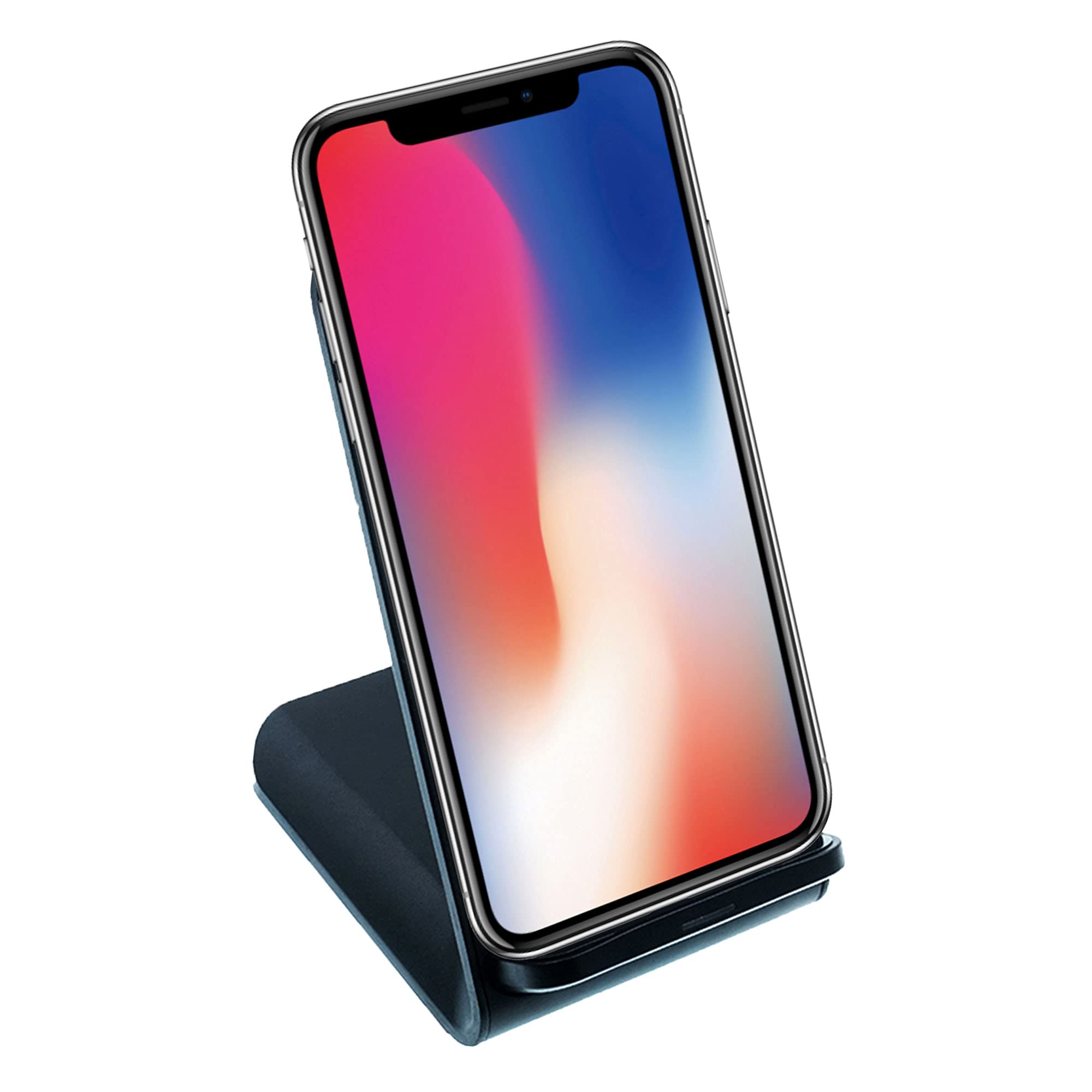 10W Dual Coil Qi Wireless Charger Stand - Fast Wireless Phone Charging for iPhone 15/14/13, Samsung Galaxy S23/S22/S21 - USB C Cable Included with Overheat Protection | Perfect for Home, Office & Nightstand Charging
