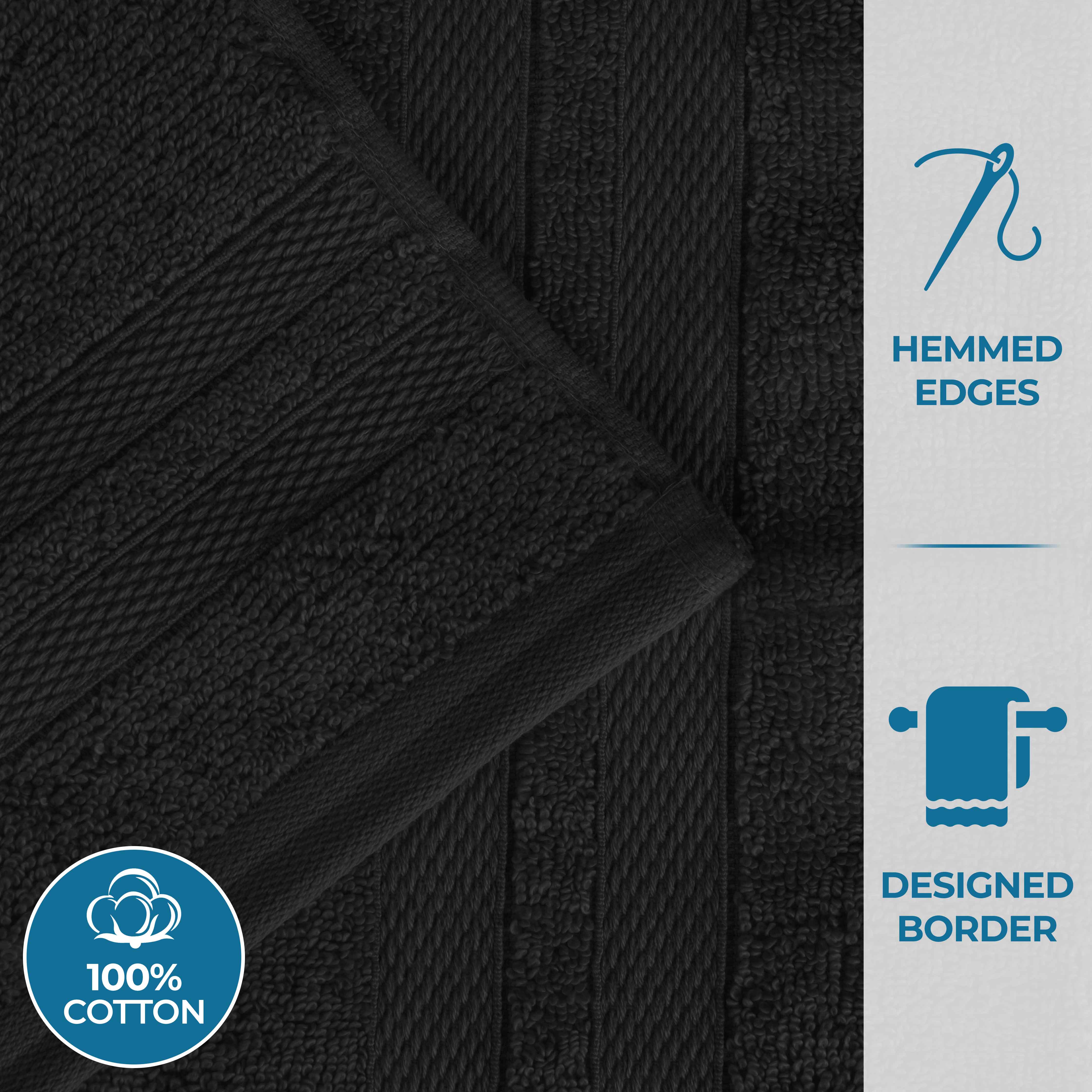 Ultra Soft Cotton Bath Towel Set - 6 Piece Absorbent Solid Color Towels for Bathroom, Spa & Gym | Quick Dry & Highly Absorbent