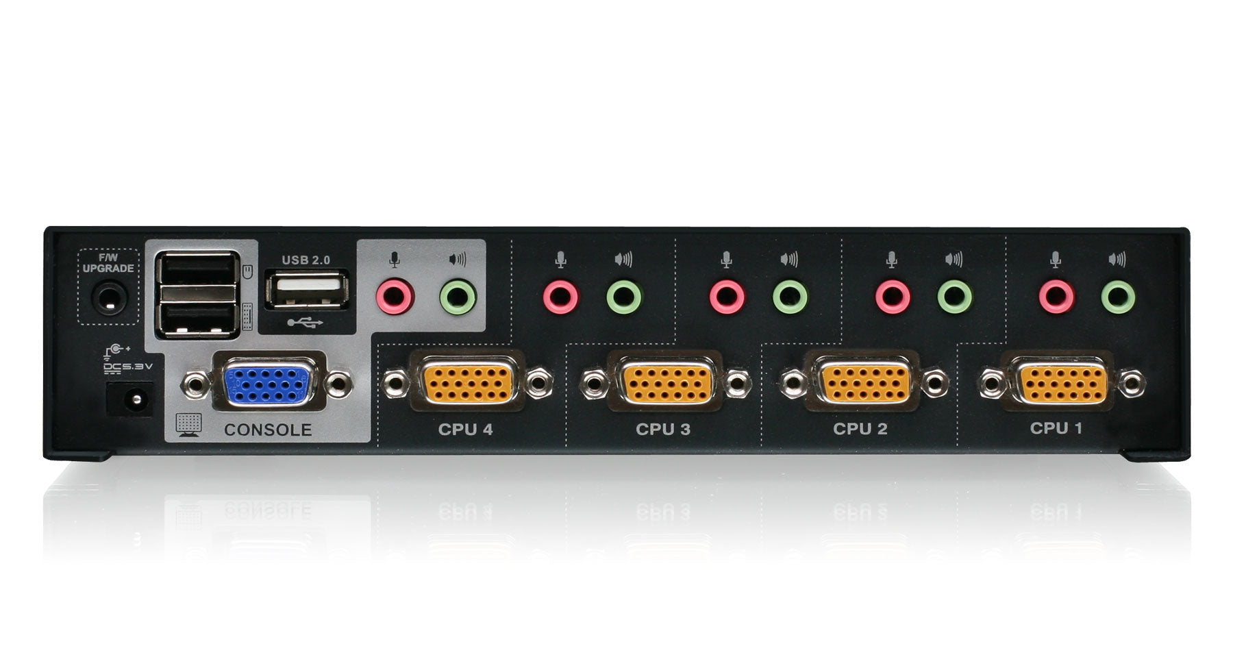 4 Port USB 2.0 KVMP Switch with Audio Hub - Control 4 Computers with 1 Keyboard, Mouse & Speakers - Perfect for Home Office, Gaming & Multi-PC Workstations