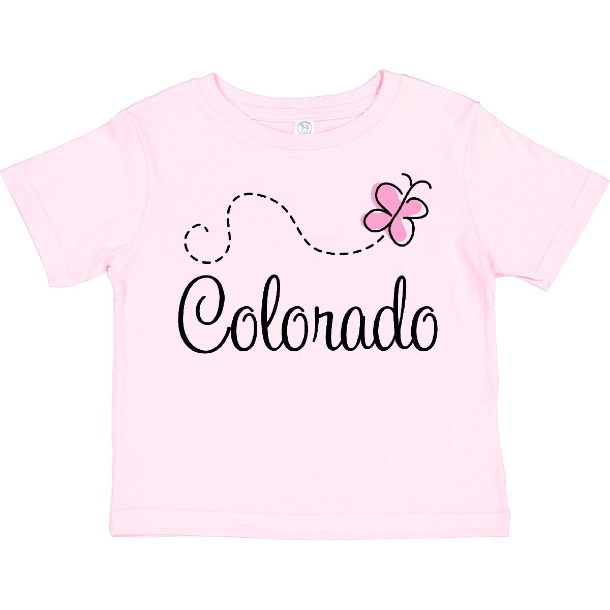 Inktastic Butterfly Colorado Toddler T-Shirt - Cute Butterfly Graphic Tee for Boys & Girls - Soft Cotton Kids Shirt for Outdoor Play & Casual Wear