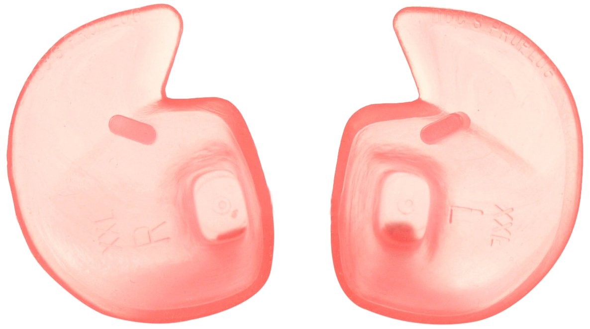 Doc's Proplugs Extra Large Non-Vented Ear Plugs for Swimming, Noise Reduction & Sleep - Comfortable Pink Silicone Earplugs for Adults (No Leash) - Perfect for Pool, Concerts & Travel