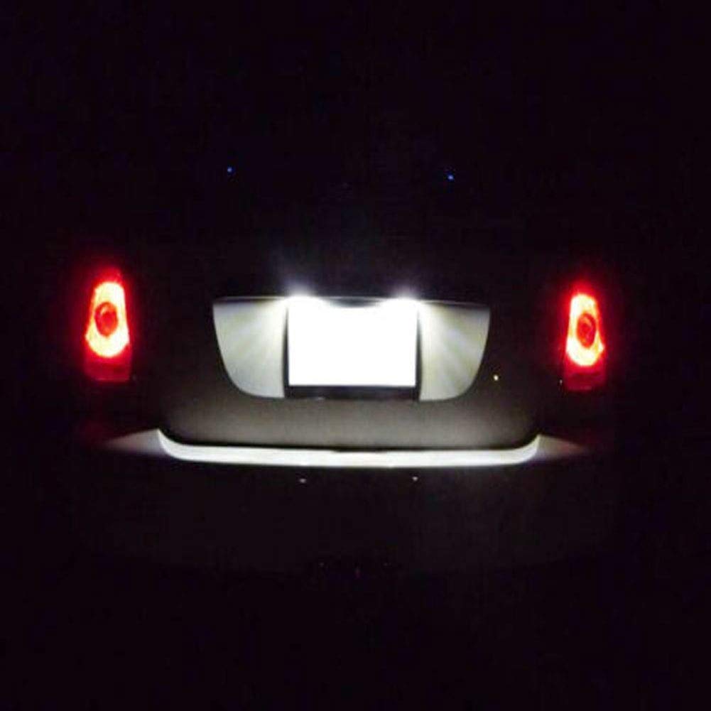 2PCS High Power LED License Plate Lights - Error Free 3528 SMD Bulbs for MINI Cooper R56 - Perfect for Night Driving & Enhanced Visibility