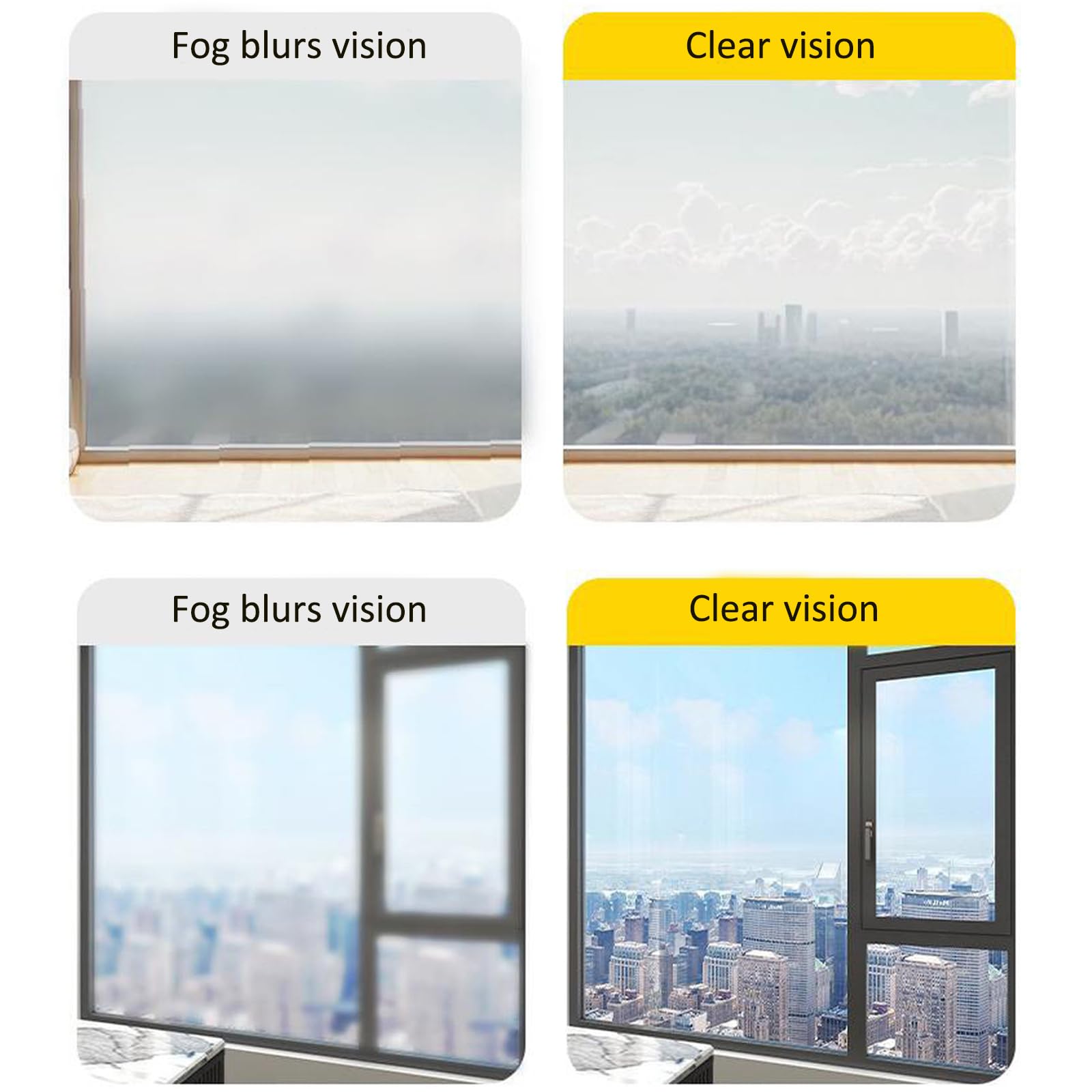 Micro-Molecular Anti-Fog Coating Spray for Car Windshield, Windows, Mirrors & Glasses – Long-Lasting Defogging Solution with Applicator – Perfect for Driving, Swimming & Outdoor Activities (1 Pack)