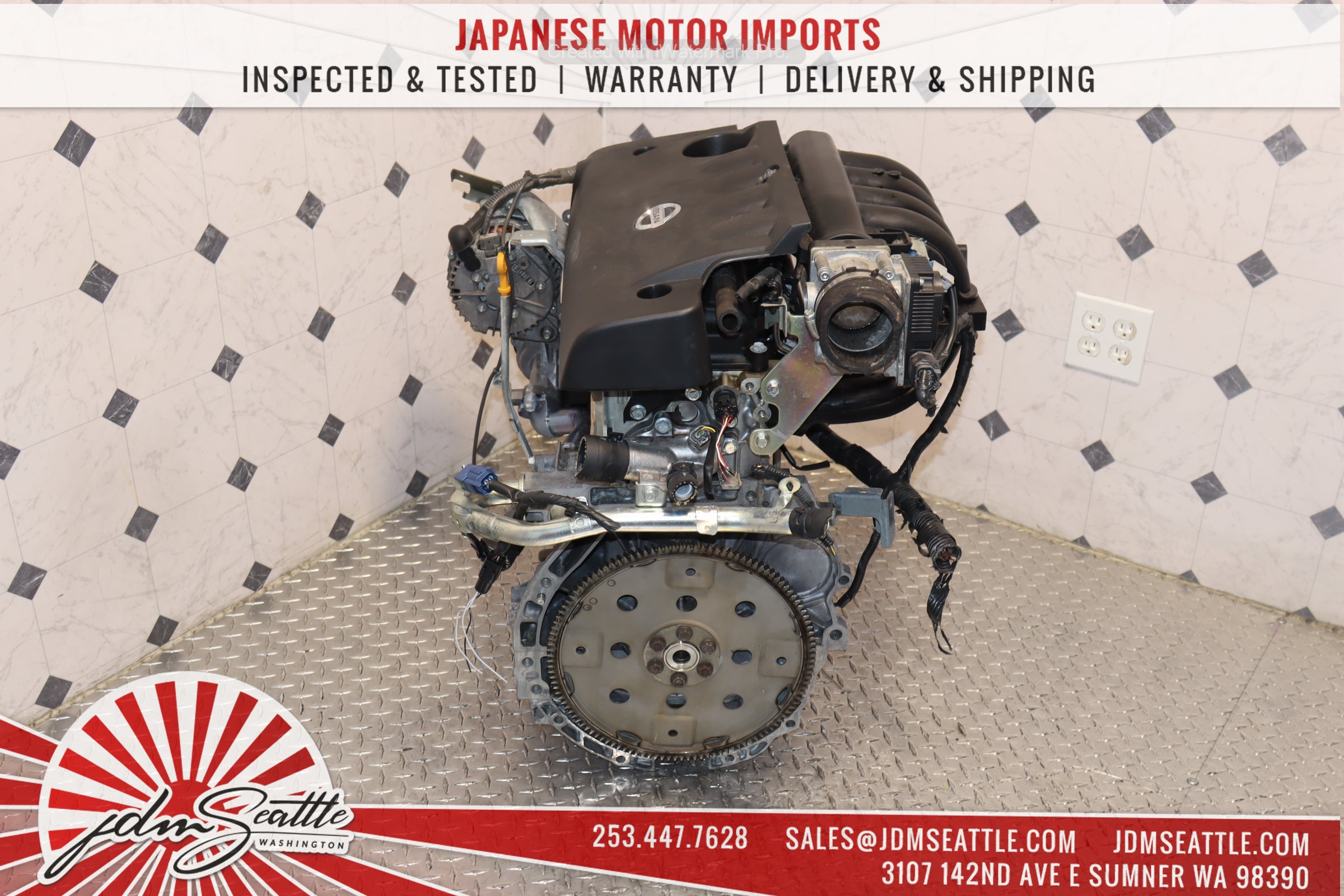 JDM QR25DE 2.5L DOHC Engine for 2002-2006 Nissan Altima & Sentra - High Performance Replacement Motor - Perfect for Engine Swap & Car Restoration Projects