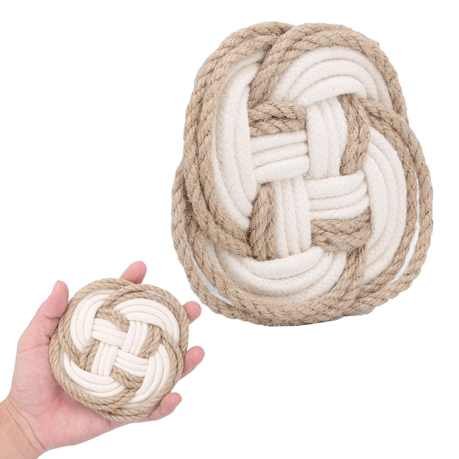 01 Woven Coaster Pot Pad - Heat Resistant Kitchen Table Protector for Hot Pots & Pans - Set of 1 - Perfect for Dining Table, Coffee Table & Kitchen Countertop Protection