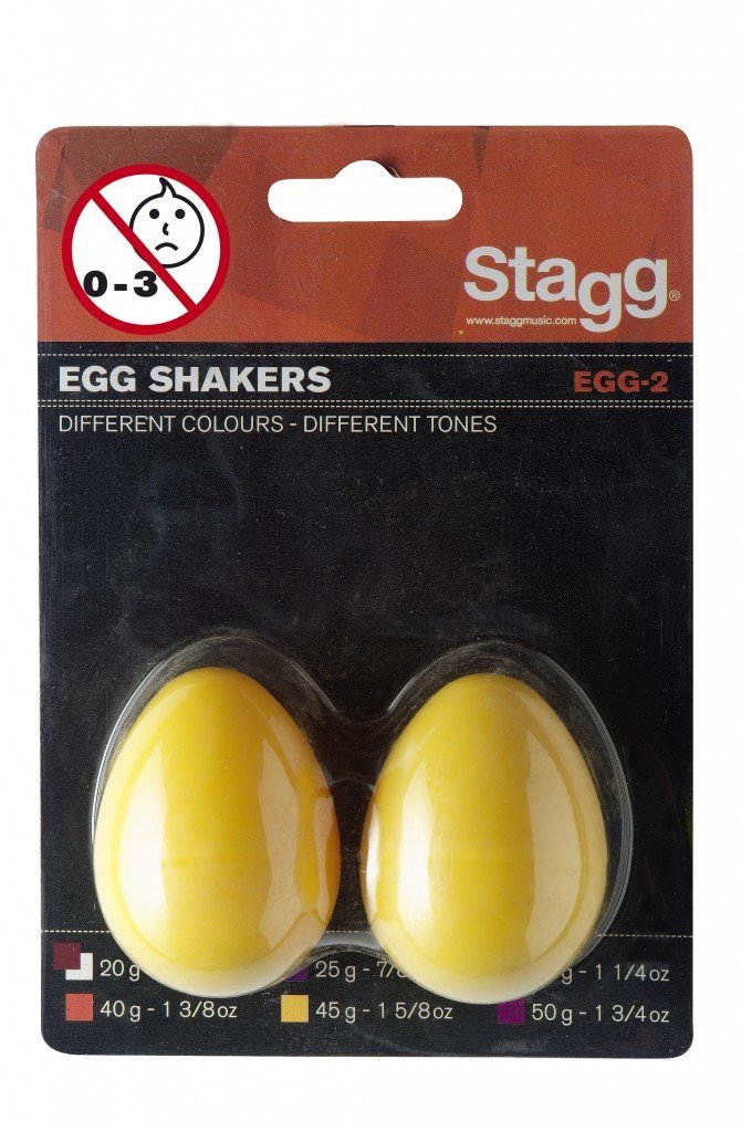 Yellow Egg Shakers (Pair) - Fun Musical Instruments for Kids, Classroom, and Early Childhood Education - Perfect for Music Therapy, Sensory Play, and Rhythm Activities