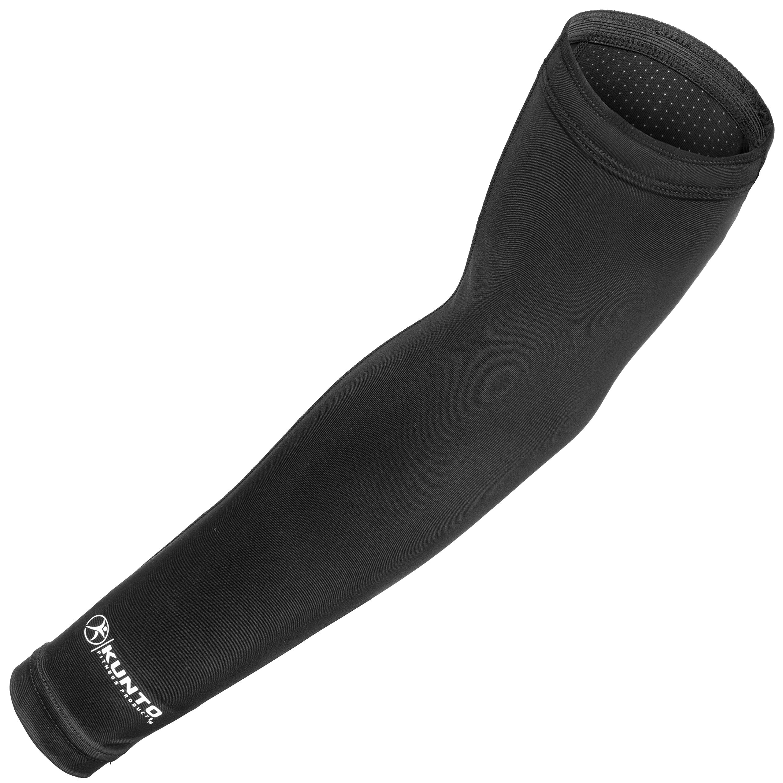 Kunto Fitness Arm Sleeves for Men & Women - Compression UV Protection for Running, Cycling & Workouts - Moisture Wicking & Breathable Sports Arm Covers