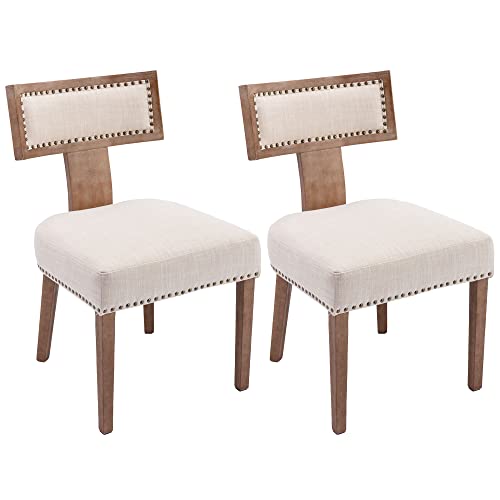 Linen Beige-nailhead Black Back