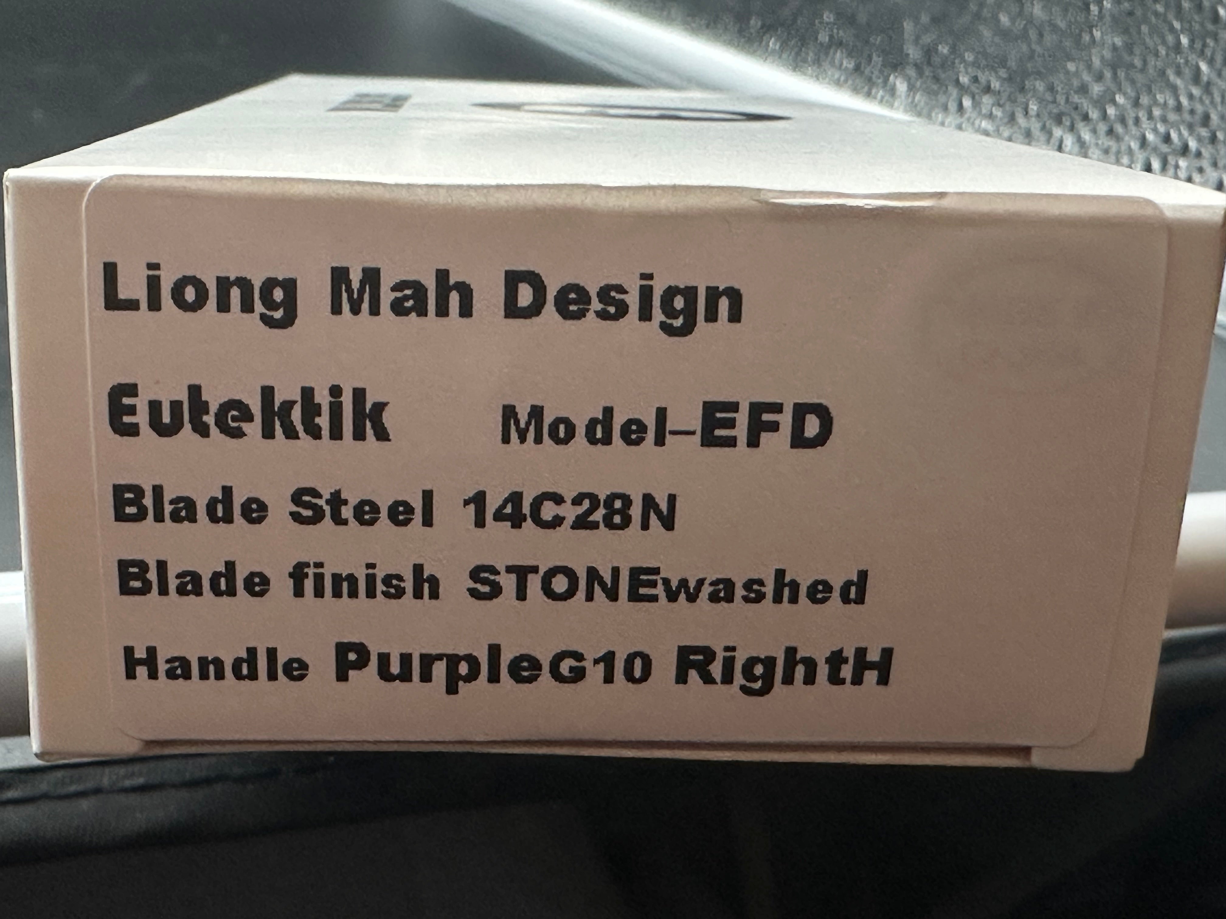 Eutektik EFD Purple Stonewashed Pocket Knife with LTK Koozie, Patch & Sticker Set - Perfect for Camping, Hiking and Outdoor Adventures