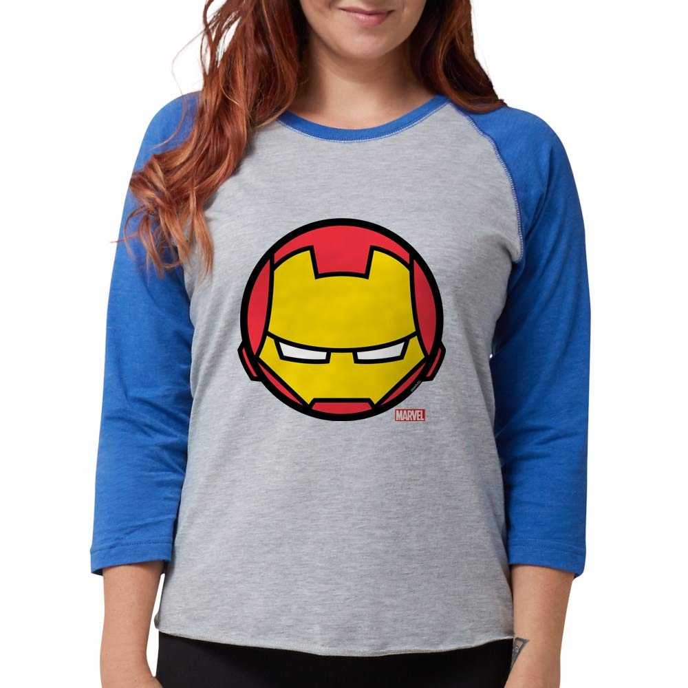 Iron Man Women's Baseball Tee - Superhero Graphic T-Shirt for Marvel Fans | Casual Wear, Cosplay & Gift Idea