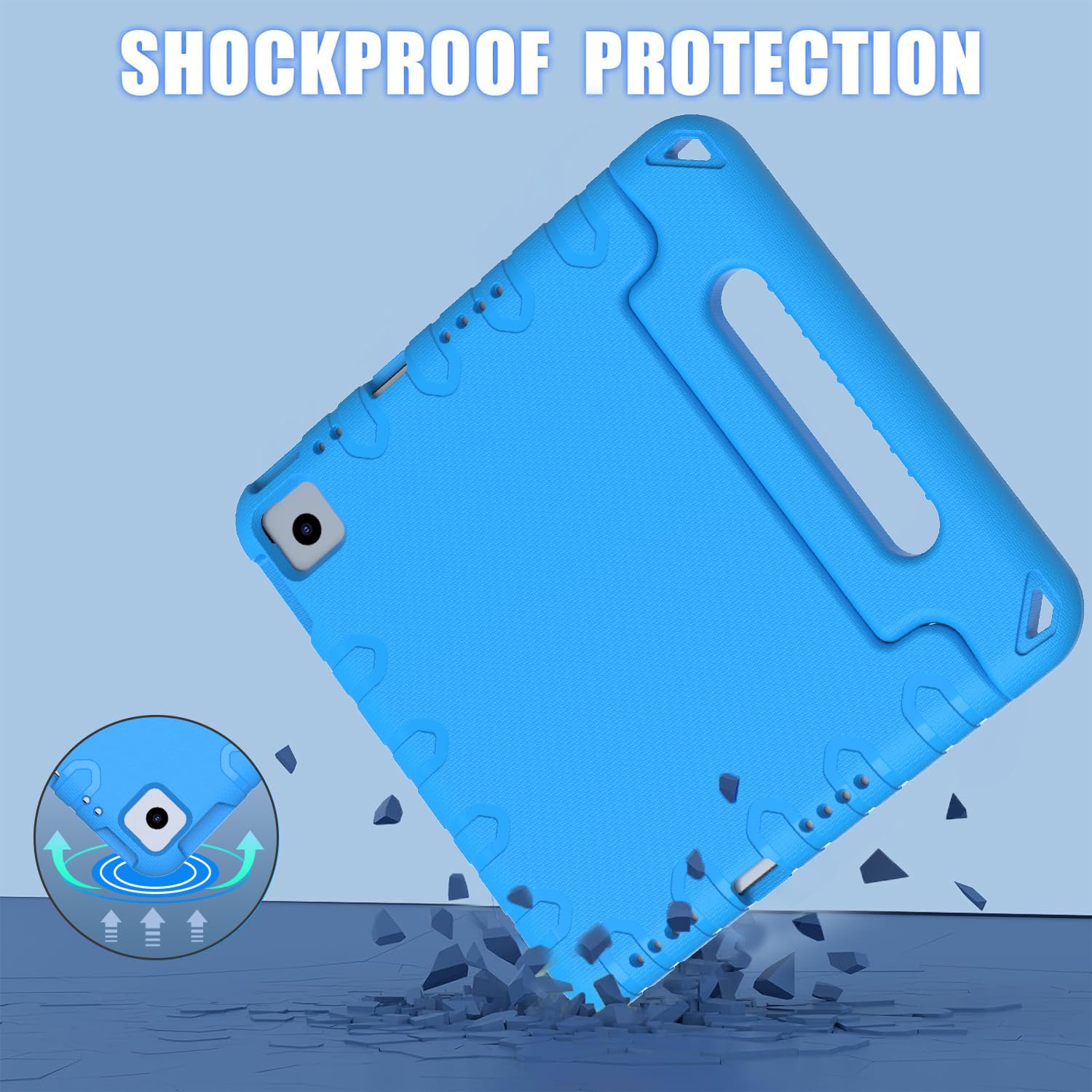 BMOUO Shockproof Kids Case for iPad Air 11-inch M3 (2025) & M2 (2024), iPad Air 5th/4th Gen 10.9