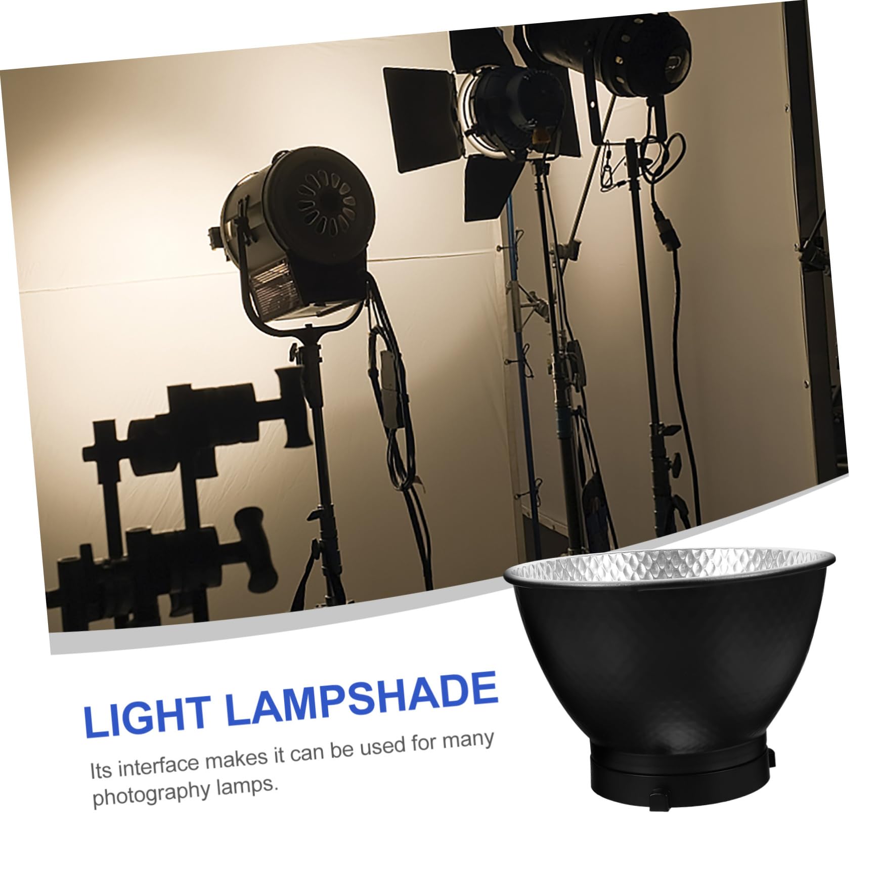 OSALADI 2 Pack Photography Light Diffuser Covers - Aluminum Studio Lamp Shades for Soft Fill Lighting, Floodlights & Photography Equipment - Perfect for Portrait, Product & Indoor Photography Shoots