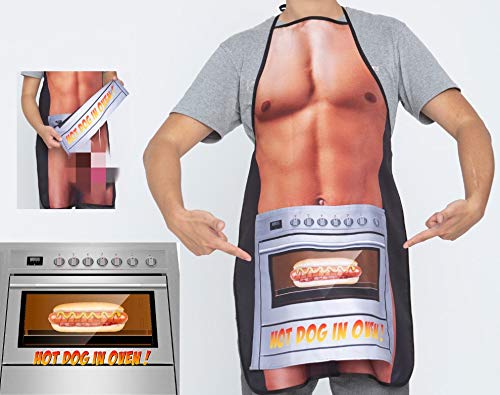 Sexy Apron for Women - Funny Bachelorette Party Gag Gift, Kitchen & Grilling Accessories - Perfect for Bridal Showers, Girls' Night & Cooking Parties