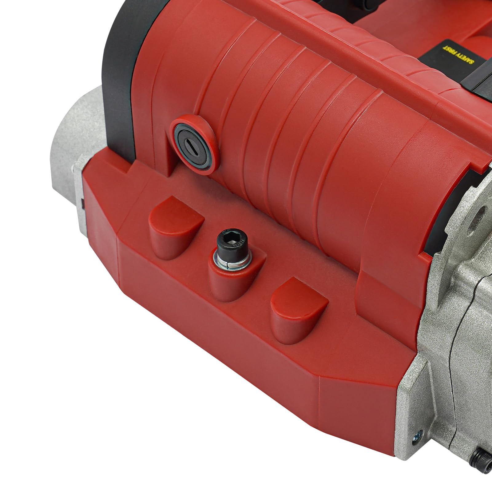 4580W Electric Wall Planer - Adjustable Depth Concrete & Putty Removal Tool for Wall Renovation | Professional Wall Shaving Machine for Cement, Plaster, Paint Stripping | Ideal for Home DIY & Construction Projects (Red)