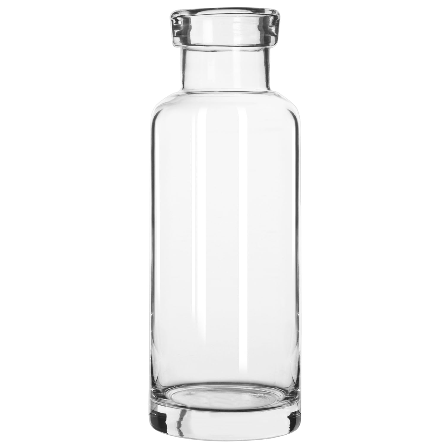 Libbey 92139 Helio 40.25oz Water Bottle with Straw Lid - 12 Pack Bulk Case | BPA-Free Glass Bottle for Home, Office & Gym Hydration