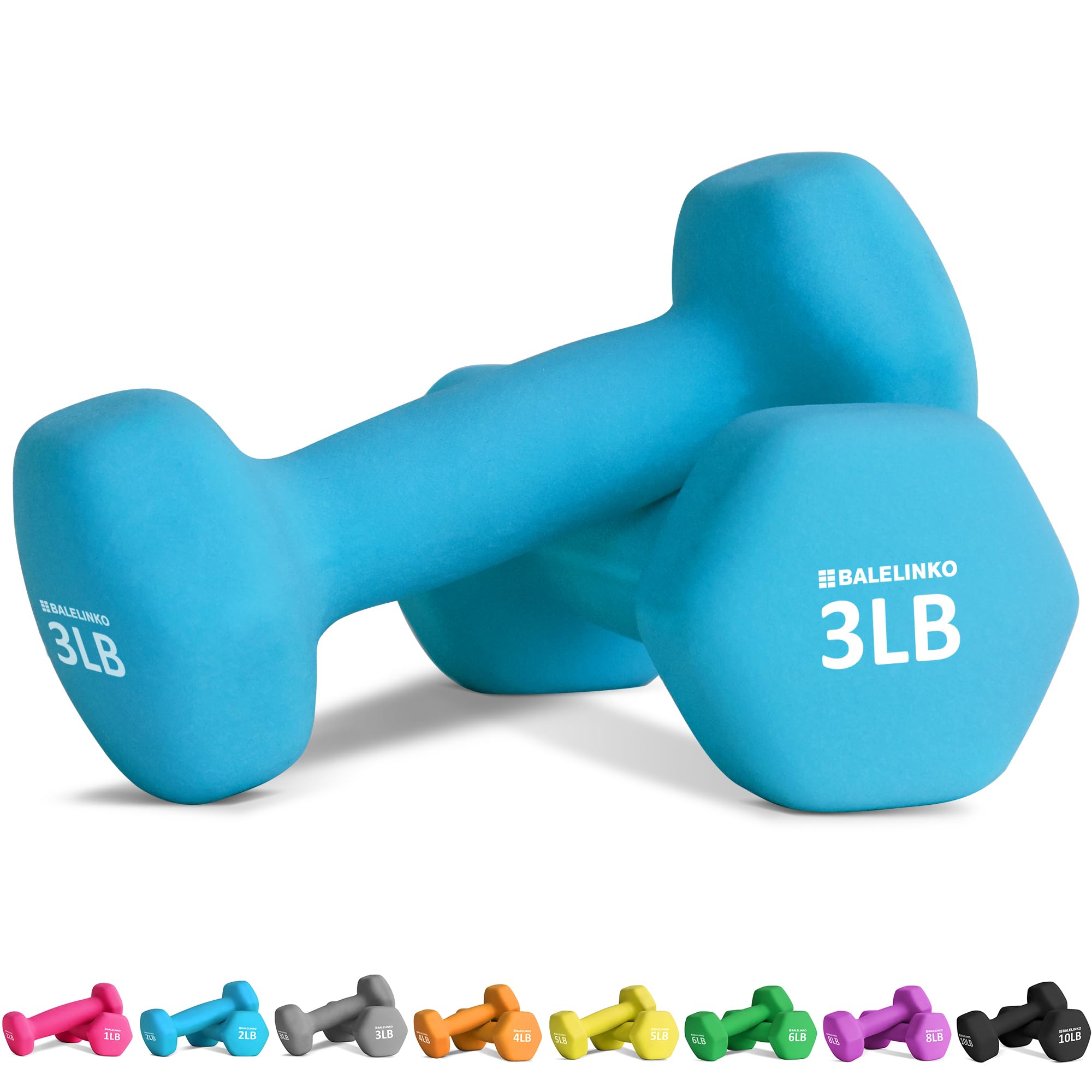 Balelinko Home Gym Equipment Set for Strength Training, Weight Loss, Yoga & Pilates - Adjustable Weights for Women, Men, Seniors & Youth - Perfect for Home Workouts, Fitness Training & Daily Exercise