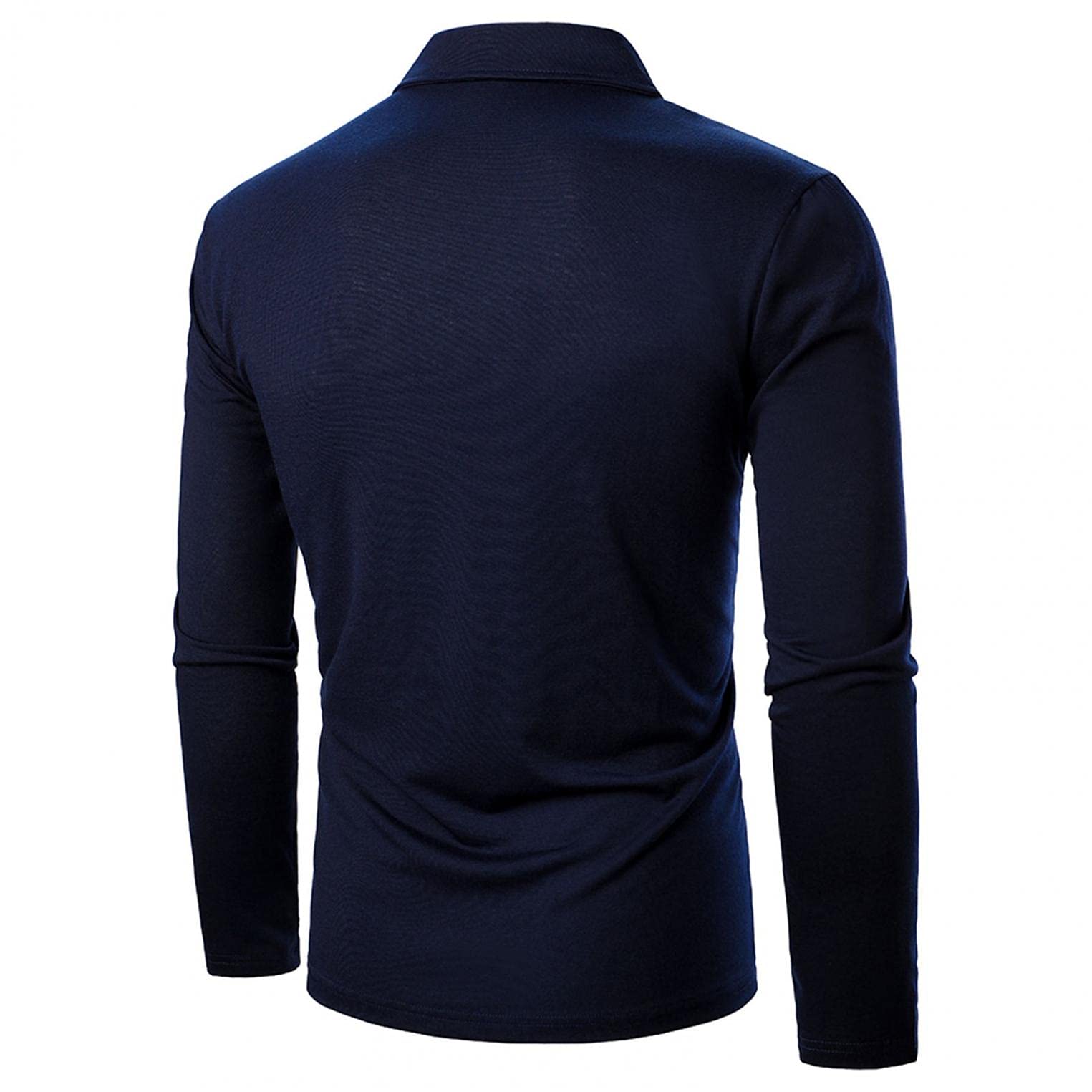 Men's Slim Fit Classic Notch Lapel Oxford Dress Shirts - Long Sleeve Poplin Work Shirts & V-Neck Sweatshirts for Business Casual & Office Wear