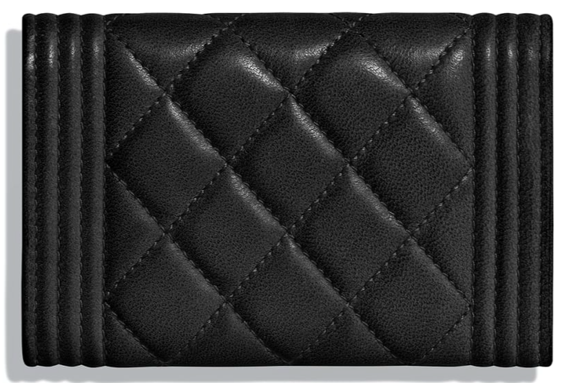 Chanel Boy Small Flap Wallet in Black | Genuine Leather Luxury Crossbody Bag for Women | Perfect for Evening Parties & Date Nights
