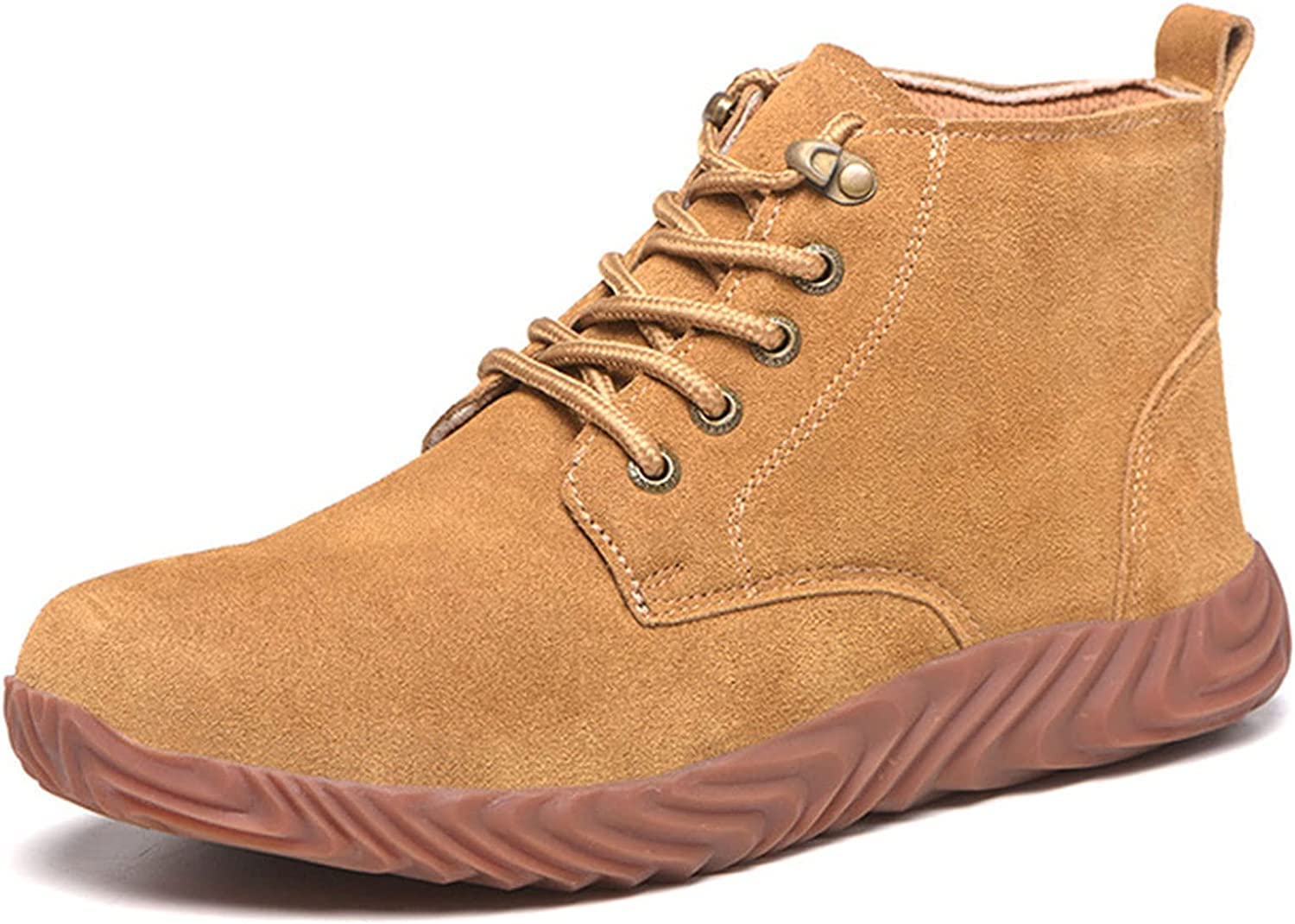 WANGZHENG Safety Work Boots for Men & Women - Steel Toe Industrial Construction Shoes, Lightweight Trekking Sneakers with Toe Protection - Yellow (EU 36) | Perfect for Construction Sites, Warehouse Work & Outdoor Activities