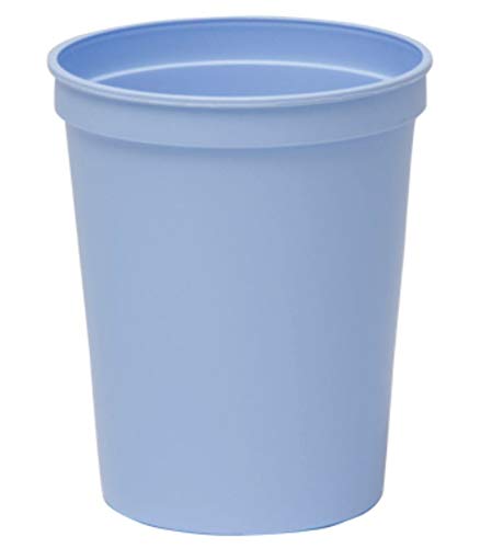 THE MARDI GRAS KREWE 16 oz Plastic Party Cups - Pack of 25 Blank Stadium Cups for Festivals, Parties & Tailgating - Durable Baby Blue Disposable Drinkware for Mardi Gras, Birthday Celebrations & Outdoor Events