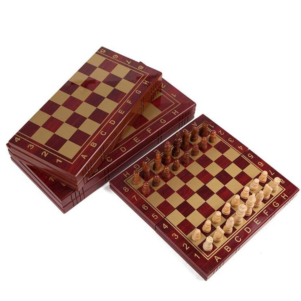 Yccx Mini Chess Set - Portable Folding Plastic Chessboard for Kids & Adults | Lightweight Travel Board Game for Home, Outdoor, Camping & Picnic Fun
