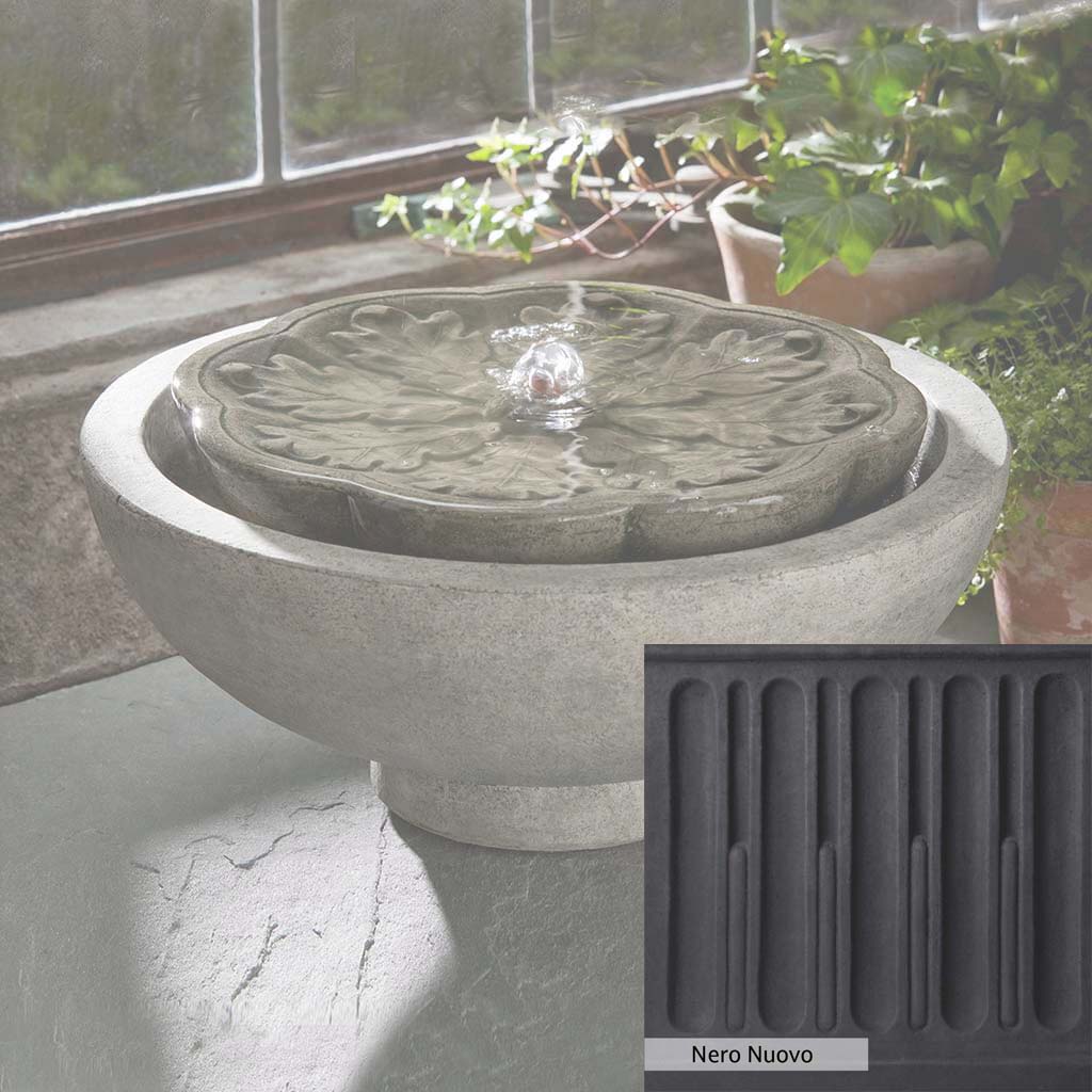 Campania International M Series Flores Outdoor Garden Fountain - Elegant Water Feature for Patio, Yard, and Landscape Decor