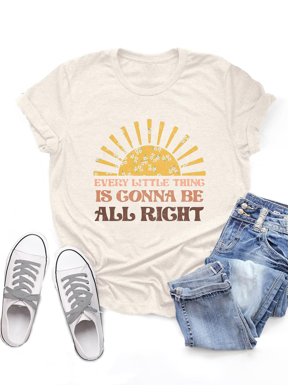 Trendy Women's Graphic Tee Shirts - Casual Summer Short Sleeve T-Shirts for Women - Loose Fit Comfortable Cotton Blouse - Perfect for Streetwear, Vacation & Everyday Outfits