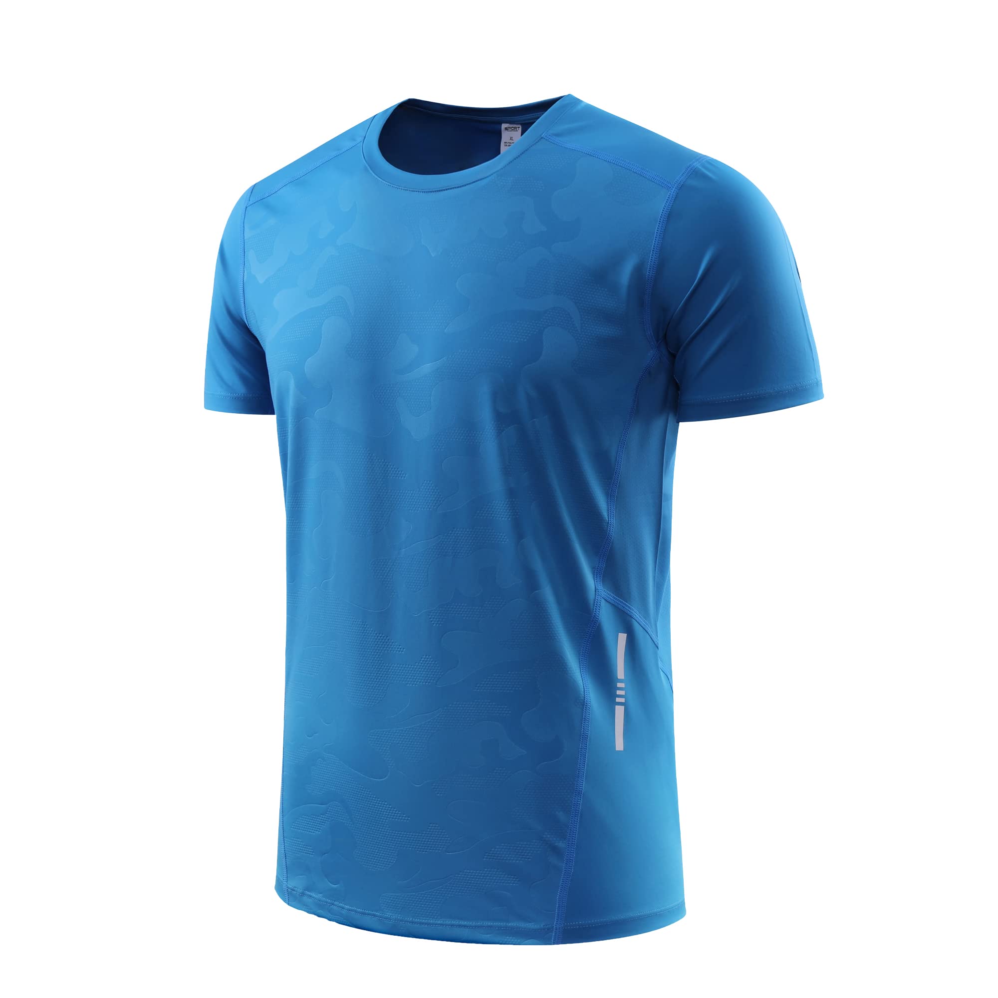 Best Men's Workout Shirts - Short Sleeve Cooling Moisture Wicking Dry Fit T-Shirts for Gym, Running & Outdoor Activities