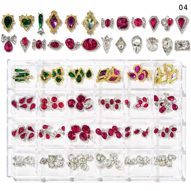 24-Piece Assorted Royal Mix Gemstones Set for Jewelry Making, DIY Crafts, and Home Decor – Perfect for Beading, Scrapbooking, and Gift Giving