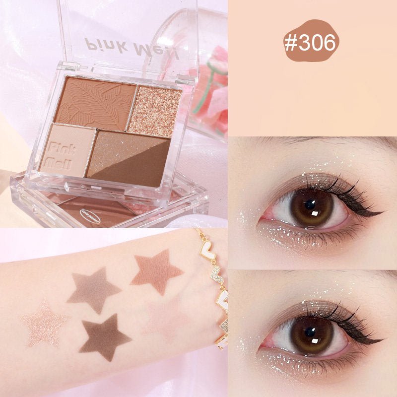 HOLD LIVE Matte Glitter Pigmented Eyeshadow Palette - Long Lasting Highly Pigmented Eye Makeup for Party, Night Out & Special Occasions