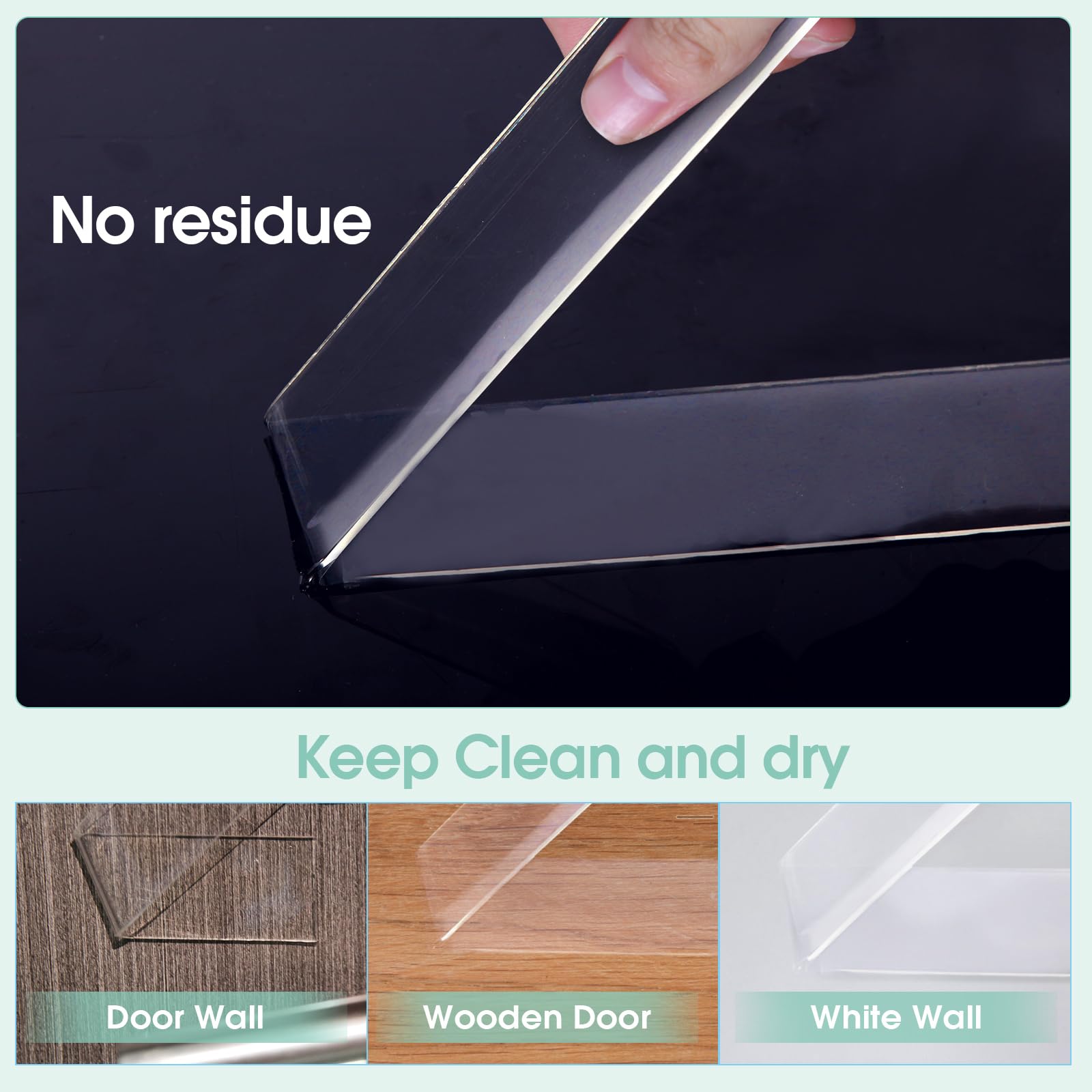 Alien Tape Heavy Duty Double Sided Adhesive - Extra Large Nano Grip Clear Mounting Tape for Pictures, Posters & Decor - Removable Wall Hanging Strips & Carpet Tape (16.5FT) - Perfect for Home, Office & Car Organization