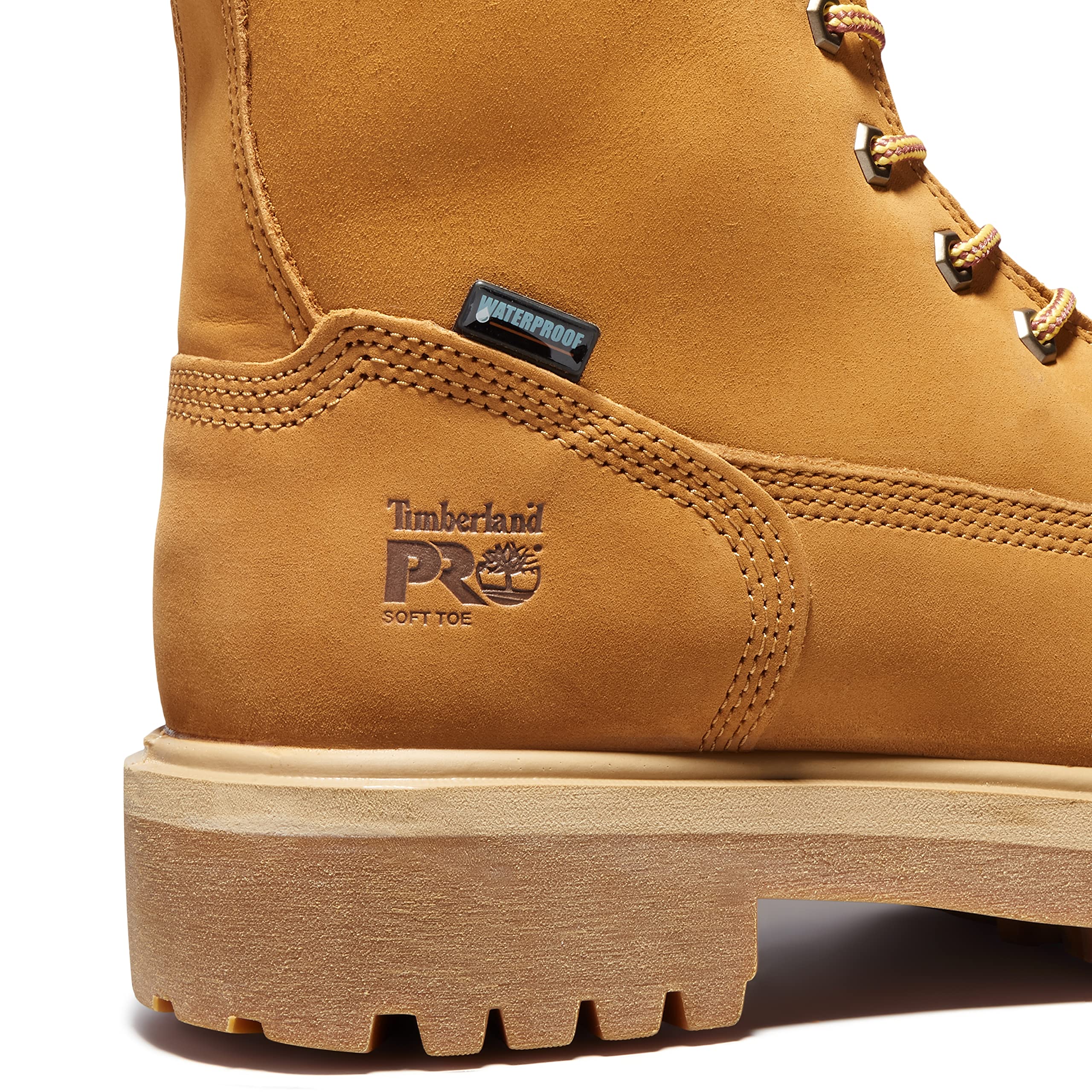 Timberland PRO Men's 8-Inch Direct Attach Soft Toe Waterproof Insulated Work Boots - Durable Safety Shoes for Construction, Warehouse & Outdoor Winter Work