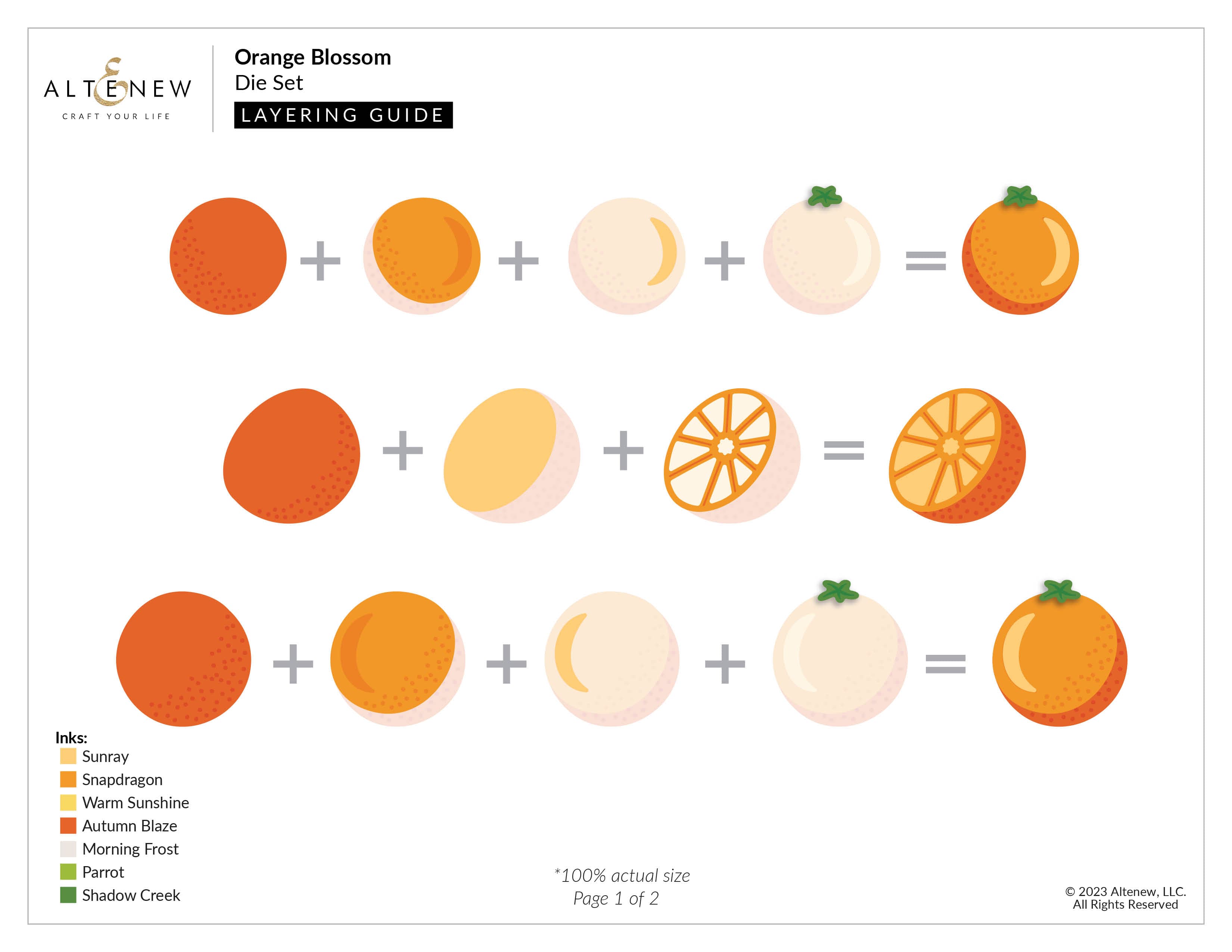 Orange Blossom Die Set for Scrapbooking, Card Making & DIY Crafts - Floral Cutting Dies for Paper Crafting, Invitations & Home Decor