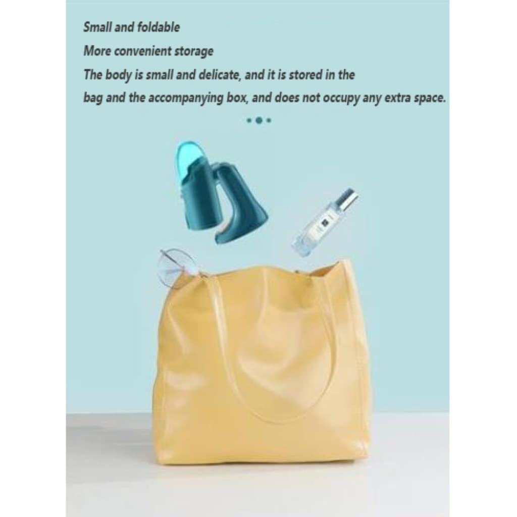 **Portable Handheld Garment Steamer - Compact Folding Steam Brush for Clothes, Wrinkle Remover & Ironing Machine | Perfect for Travel, Home & Office Use**