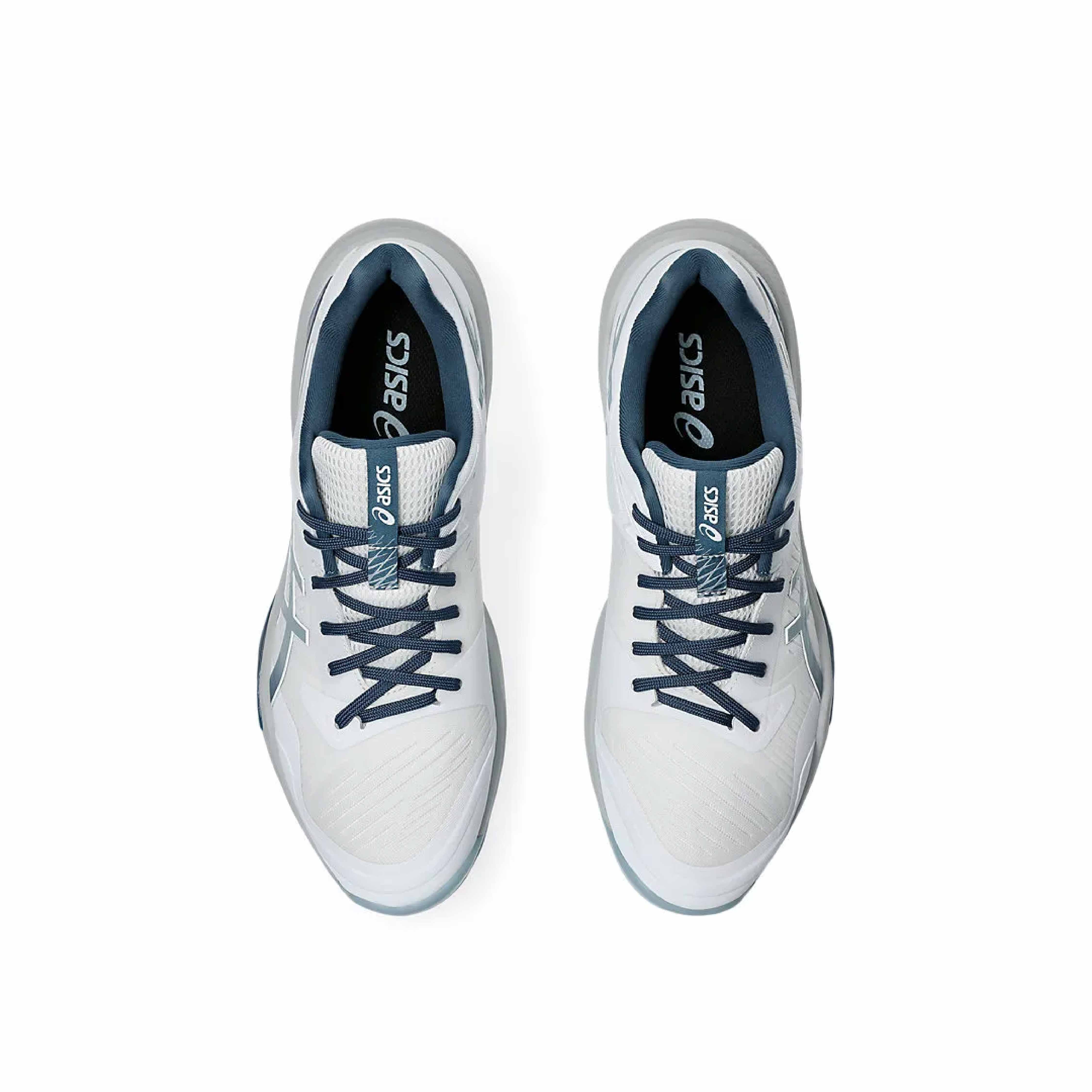 ASICS Sky Elite FF3 Men's Volleyball Shoes - White/Dolphin Grey - Lightweight Indoor Court Shoes for Enhanced Performance & Comfort - Perfect for Volleyball, Badminton & Indoor Sports
