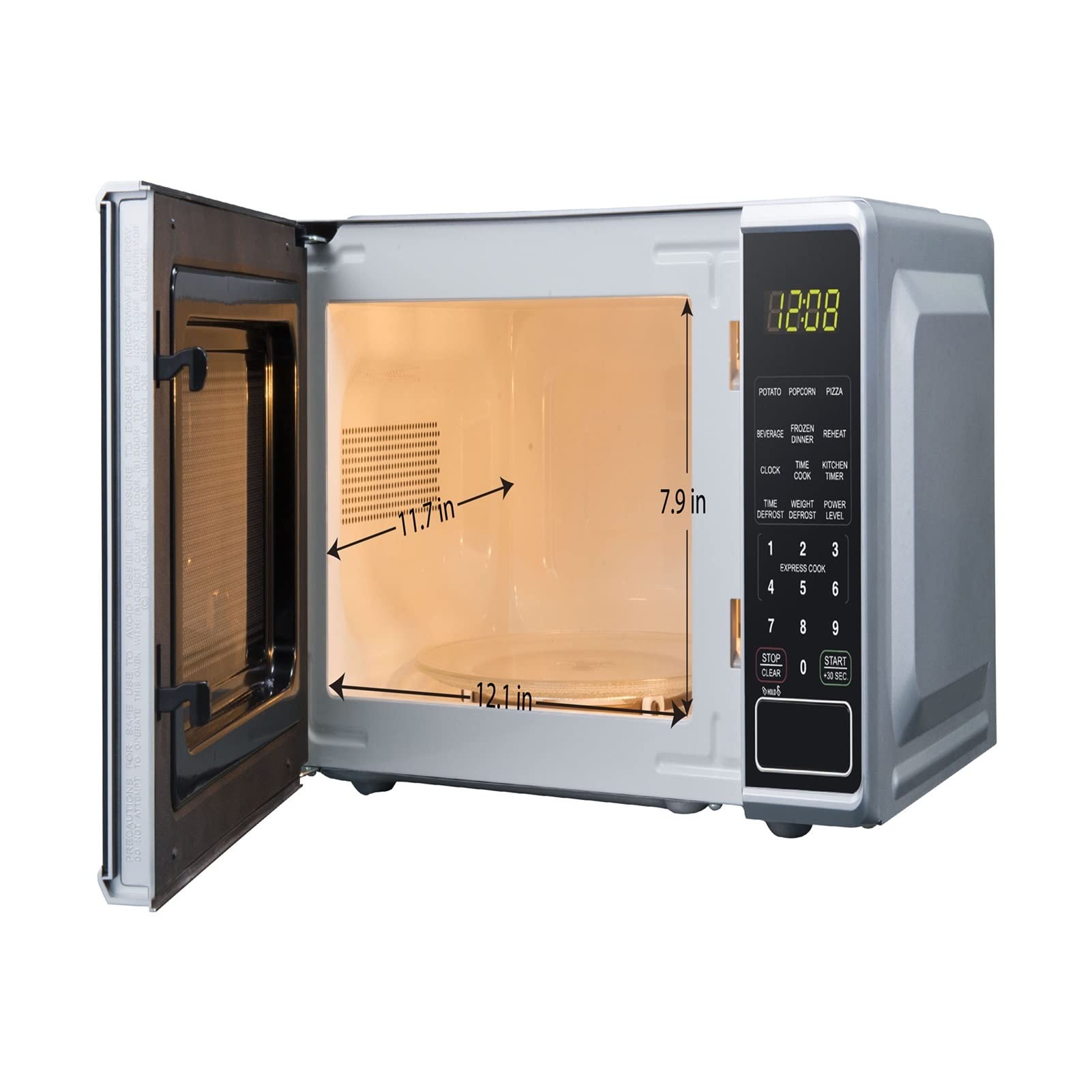 FFIME 0.7 Cu ft Compact Countertop Microwave Oven - Small White Microwave for Kitchen, Dorm, Office & RV - Fast Cooking & Reheating Meals