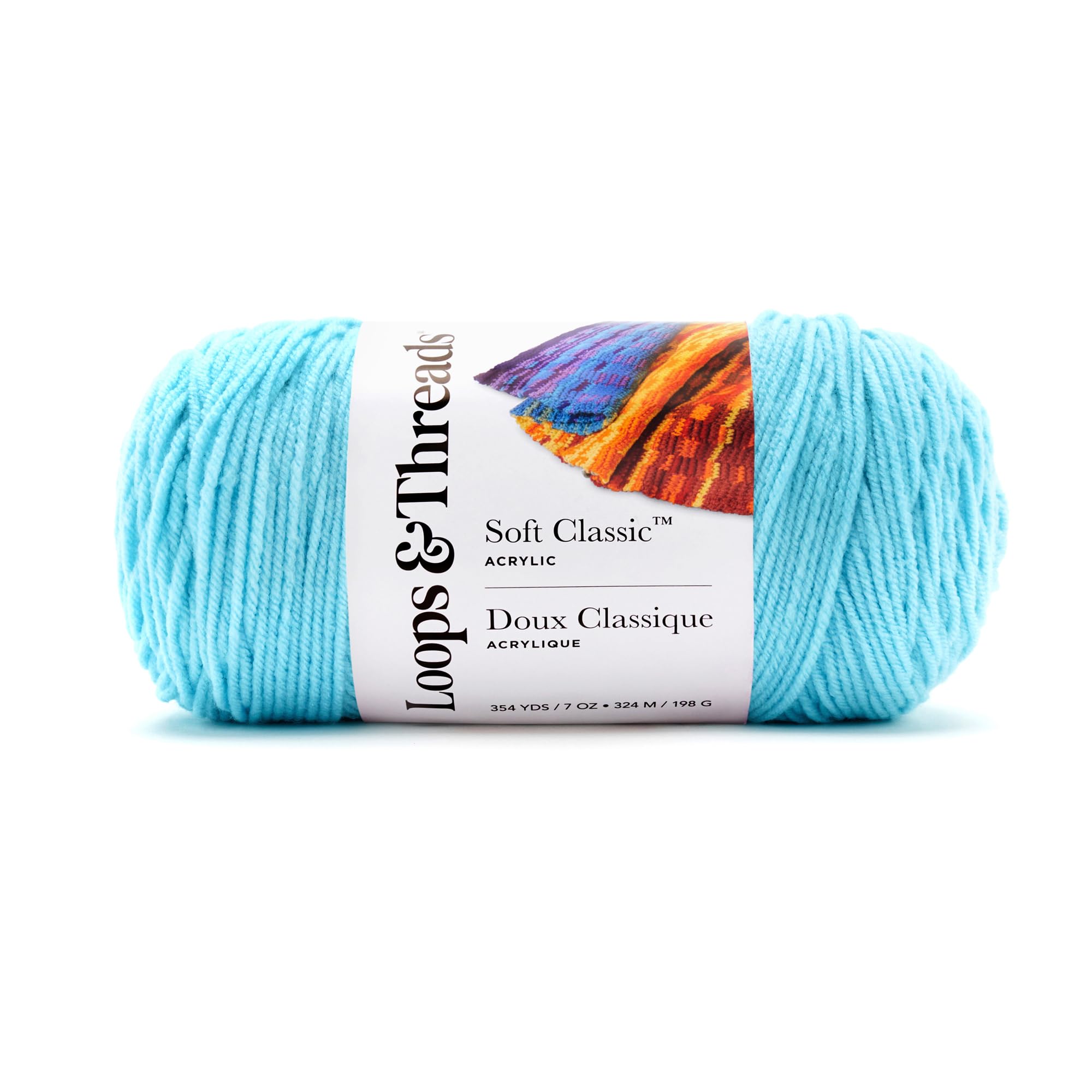 Loops & Threads® Soft Classic™ Solid Yarn - 12 Pack Bulk for Knitting, Crochet & DIY Crafts - Premium Acrylic Yarn for Blankets, Scarves & Home Decor (Michaels Exclusive)