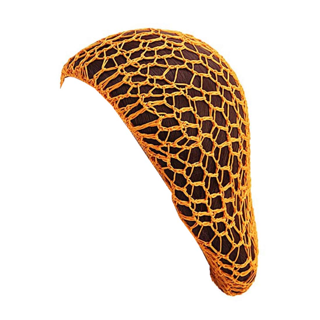 Qianmome Women's Soft Rayon Snood Hat - Crocheted Hair Net Cap in Mix Colors for Church, Work & Everyday Wear