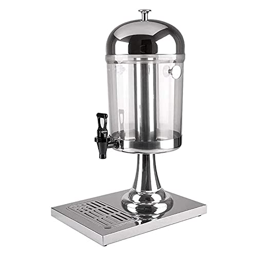 Stainless Steel 8L Beer Dispenser with Cooler - Hot & Cold Drink Dispenser for Juice, Beer, Cocktails - Perfect for Home Bars, Parties, Clubs & Outdoor Events