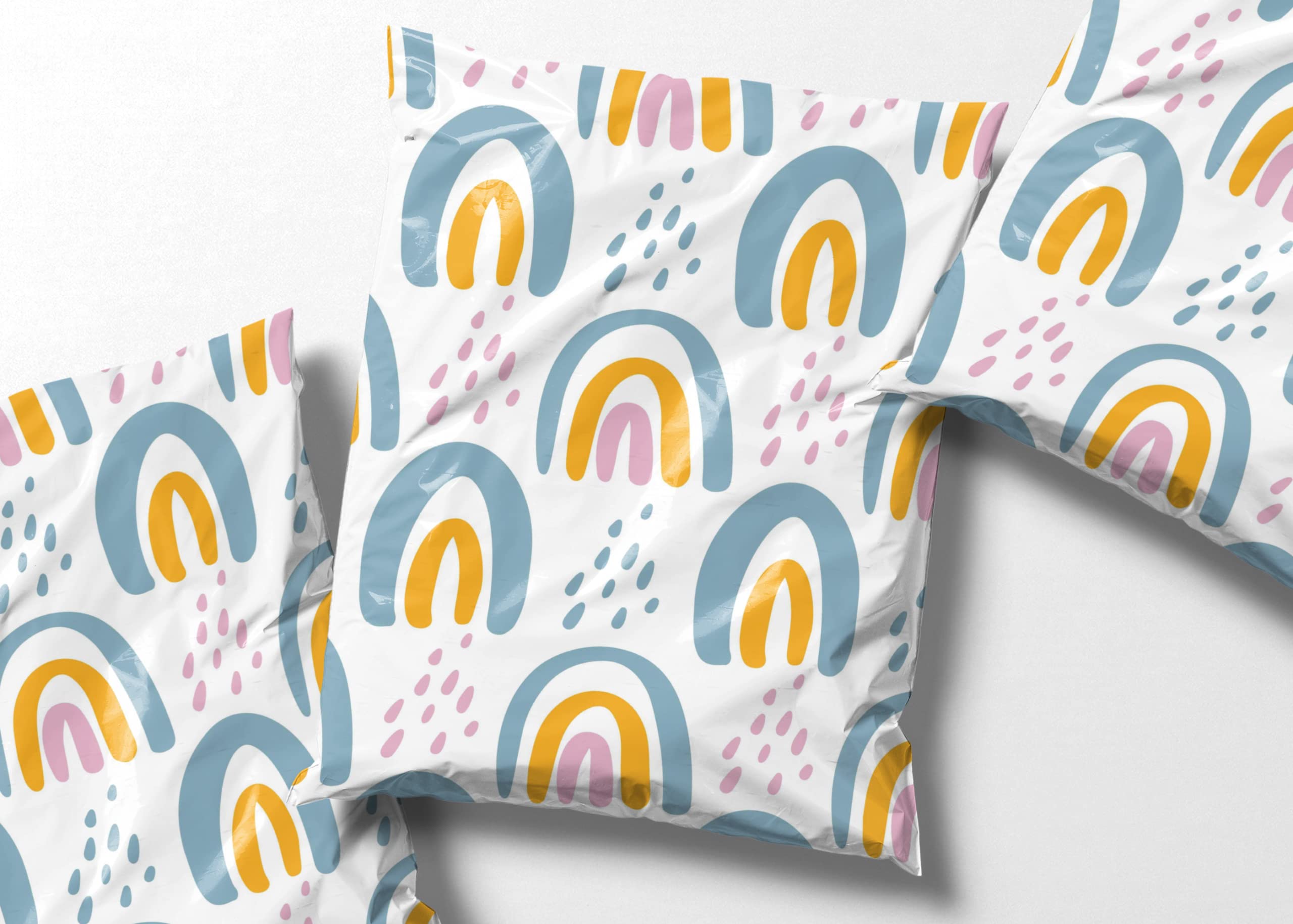 100 Pack Waterproof & Tear Resistant Poly Mailers | Small Business Shipping Envelopes for Clothes | Variety Pack of Cute Mailing Bags | Perfect for Ecommerce, Retail & Online Store Packaging